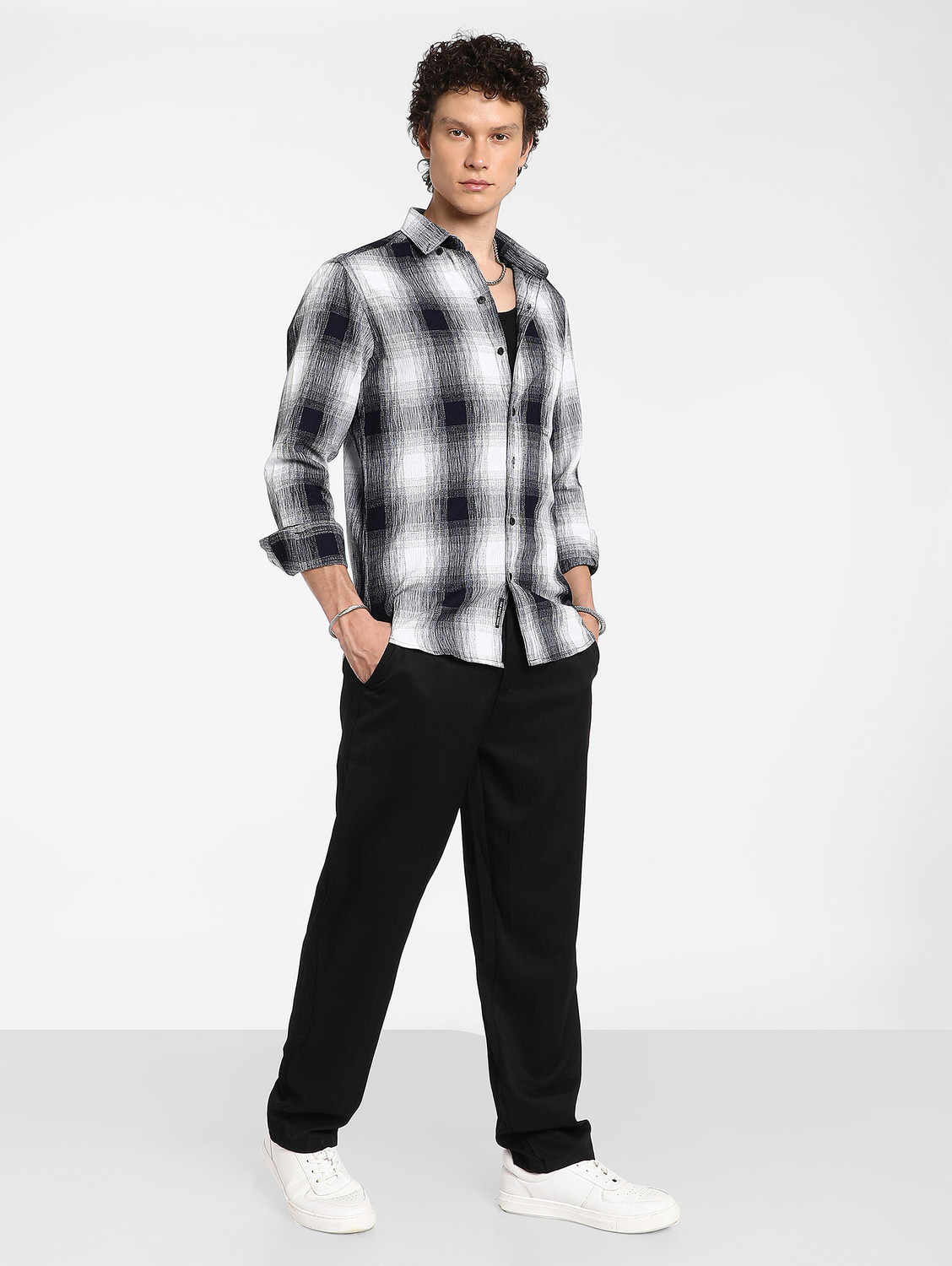 Image of CAMPUS SUTRA Men Checkered Casual Multicolor Shirt