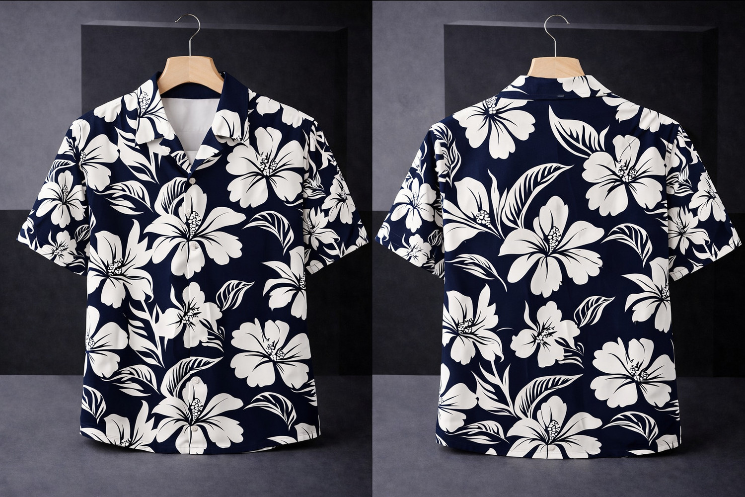Image of Uiriuy Men Printed, Floral Print, Graphic Print Party Multicolor Shirt