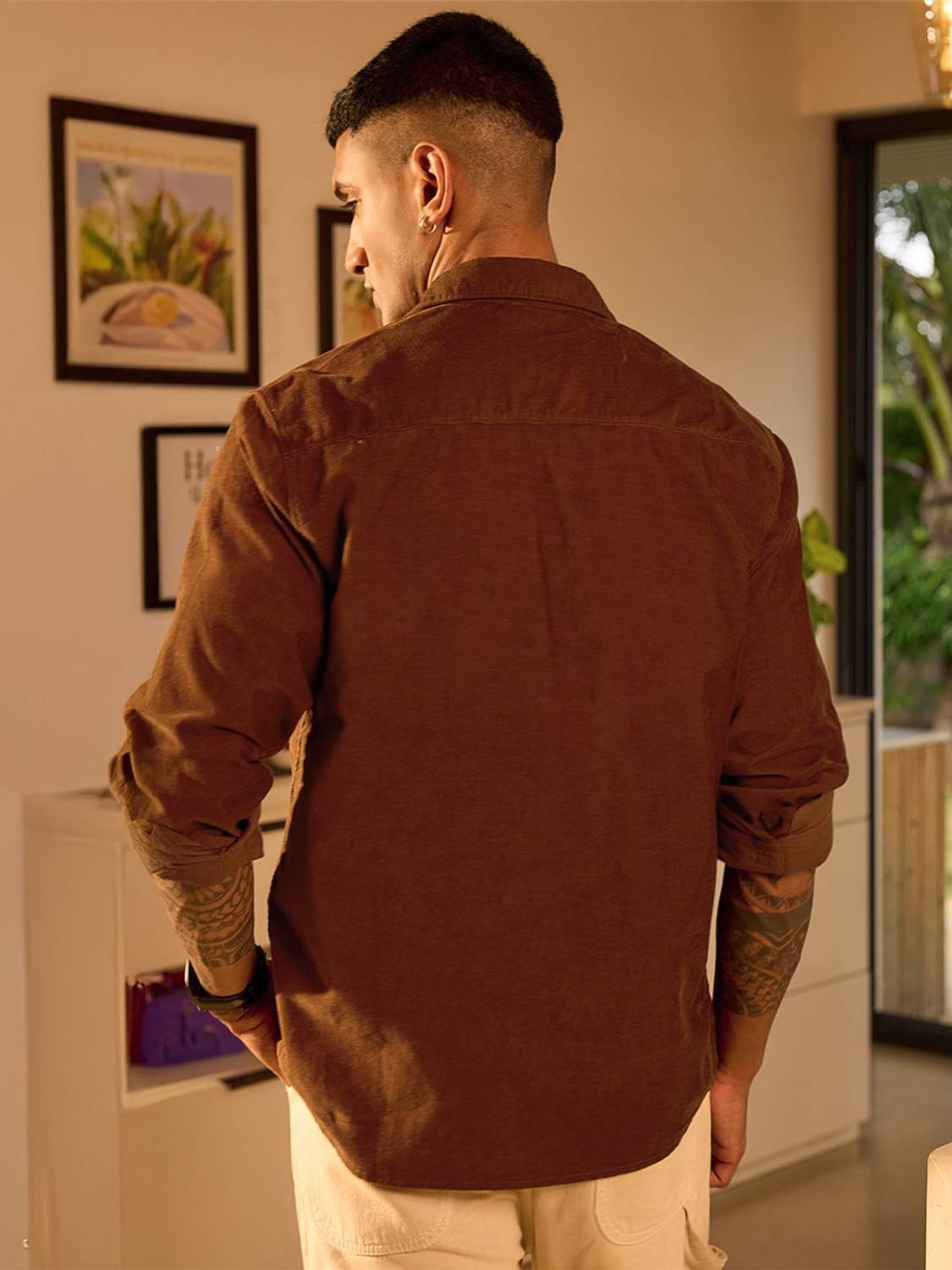 BEWAKOOF Men Orange Casual Shirt - Image 2