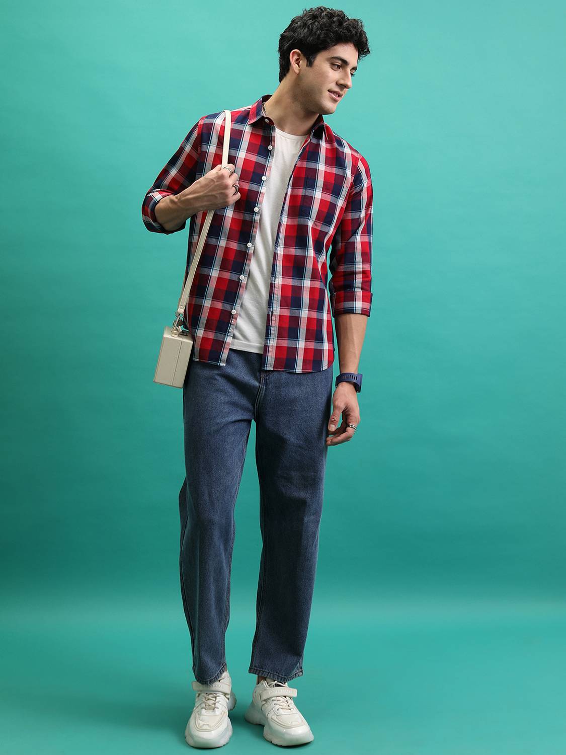 HIGHLANDER Men Checkered Multicolor Shirt - Image 2