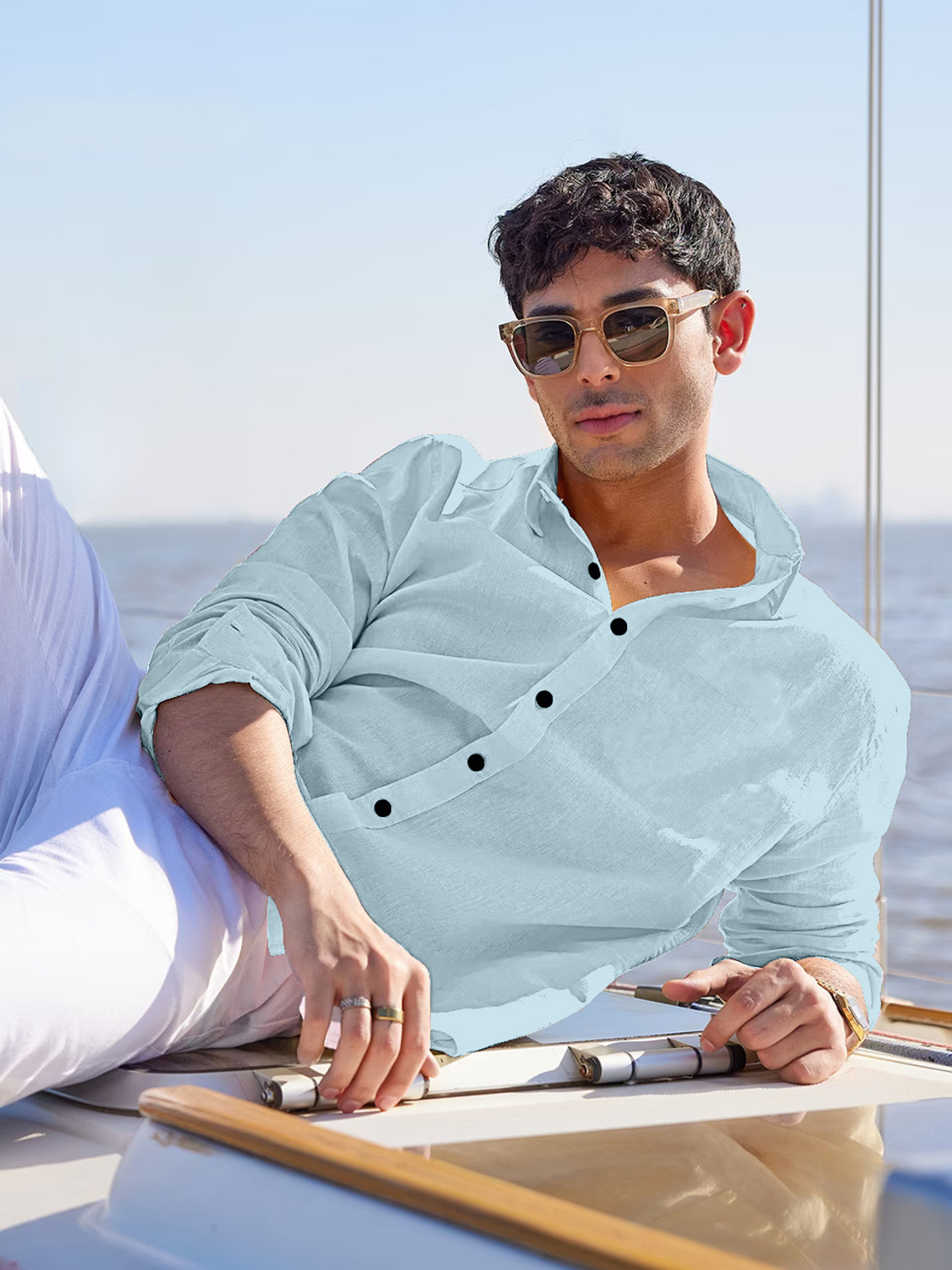 Image of Stylora Men Solid Casual Pink Shirt