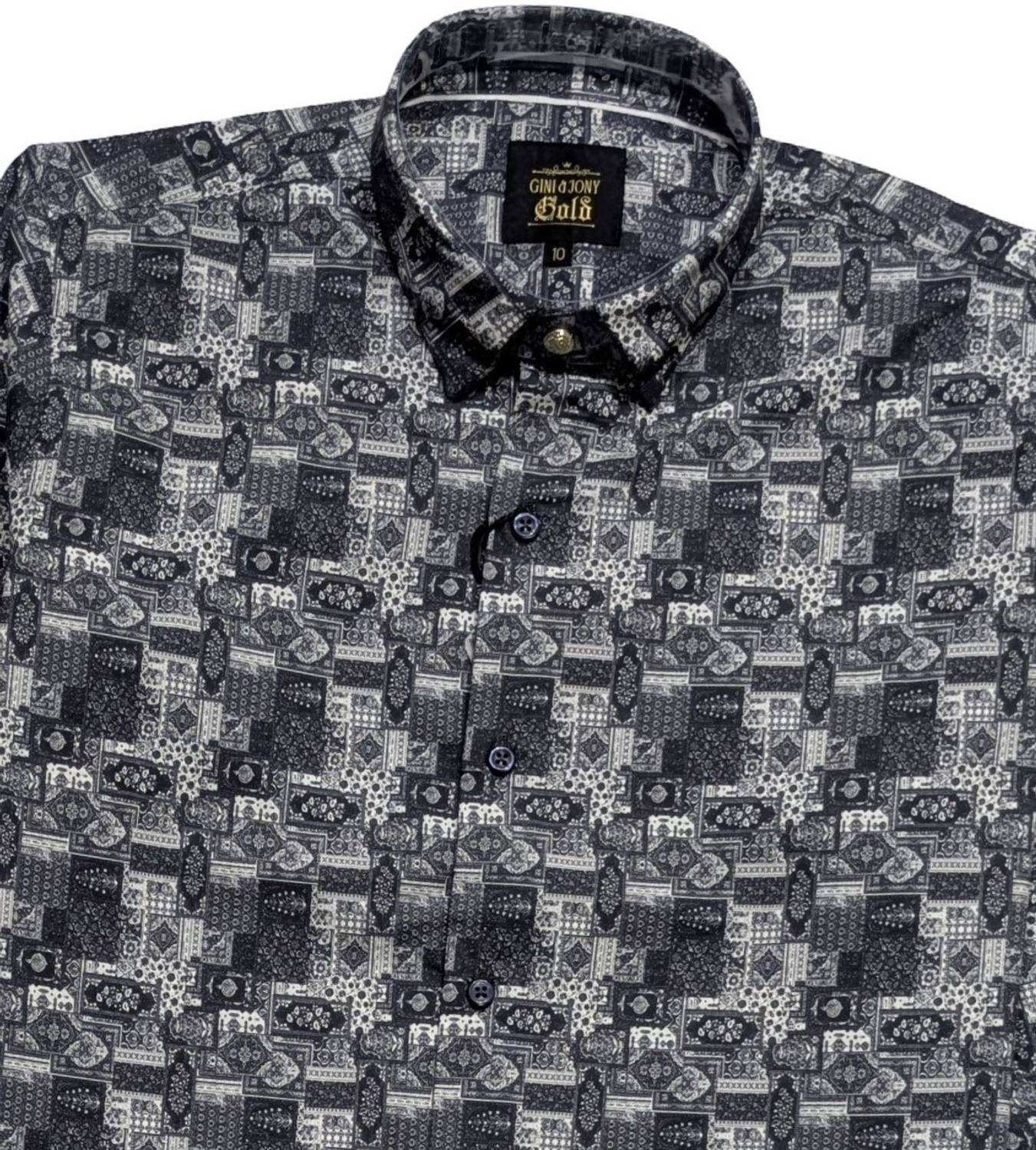 GINI & JONY Boys Printed Casual Grey Shirt - Buy GINI & JONY Boys
