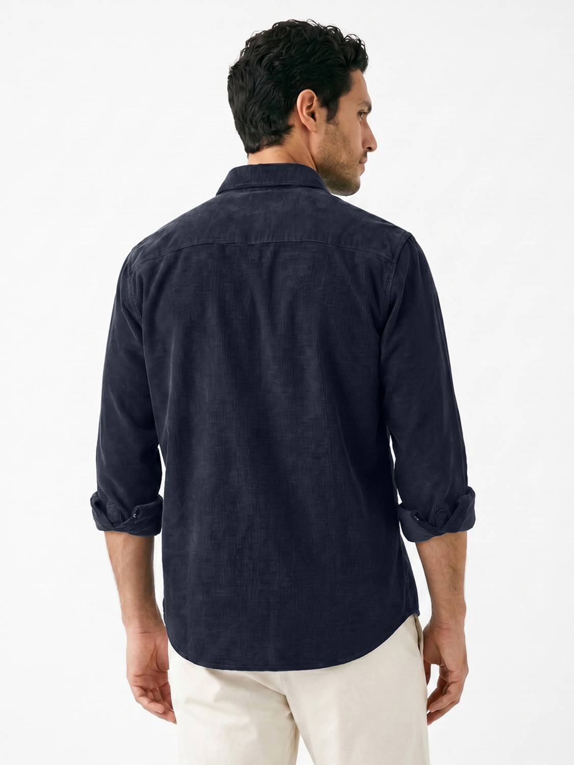 Urbano Men Dark Blue Casual Shirt - Image 3