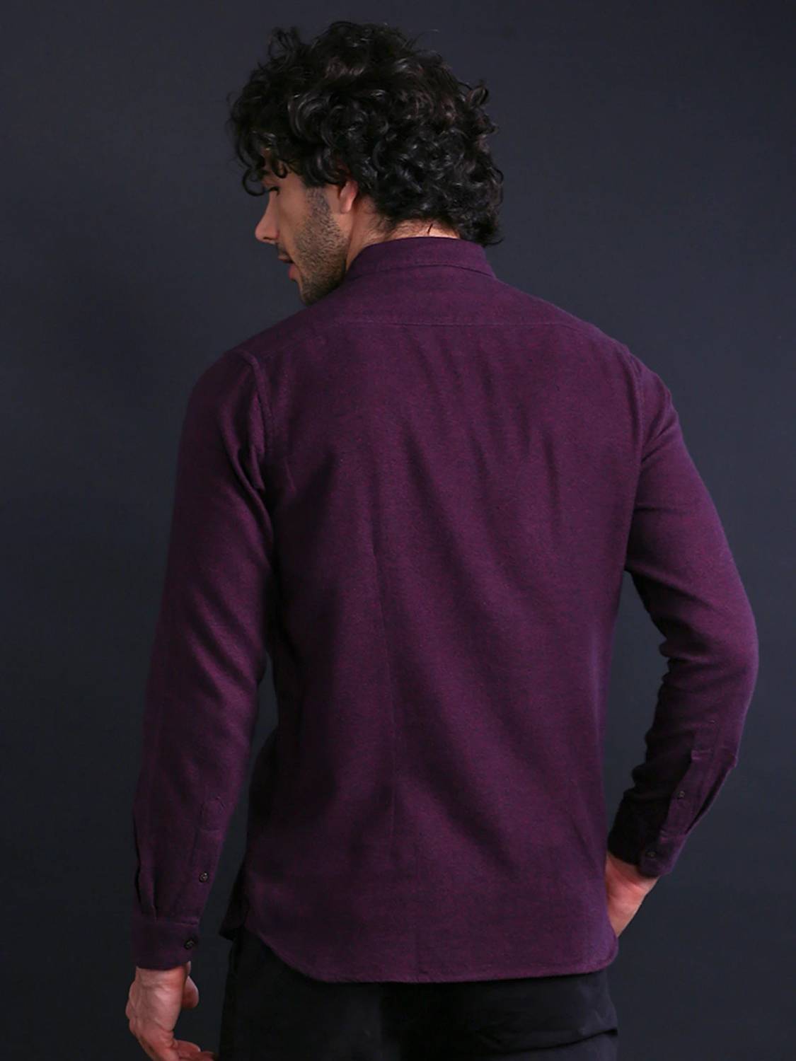 THE BEAR HOUSE Men Purple Casual Shirt - Image 2