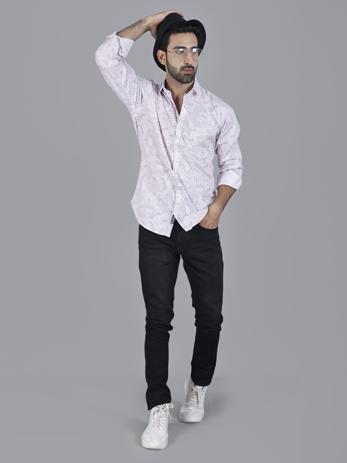 Image of shardha enterprise Men Printed Casual Pink Shirt