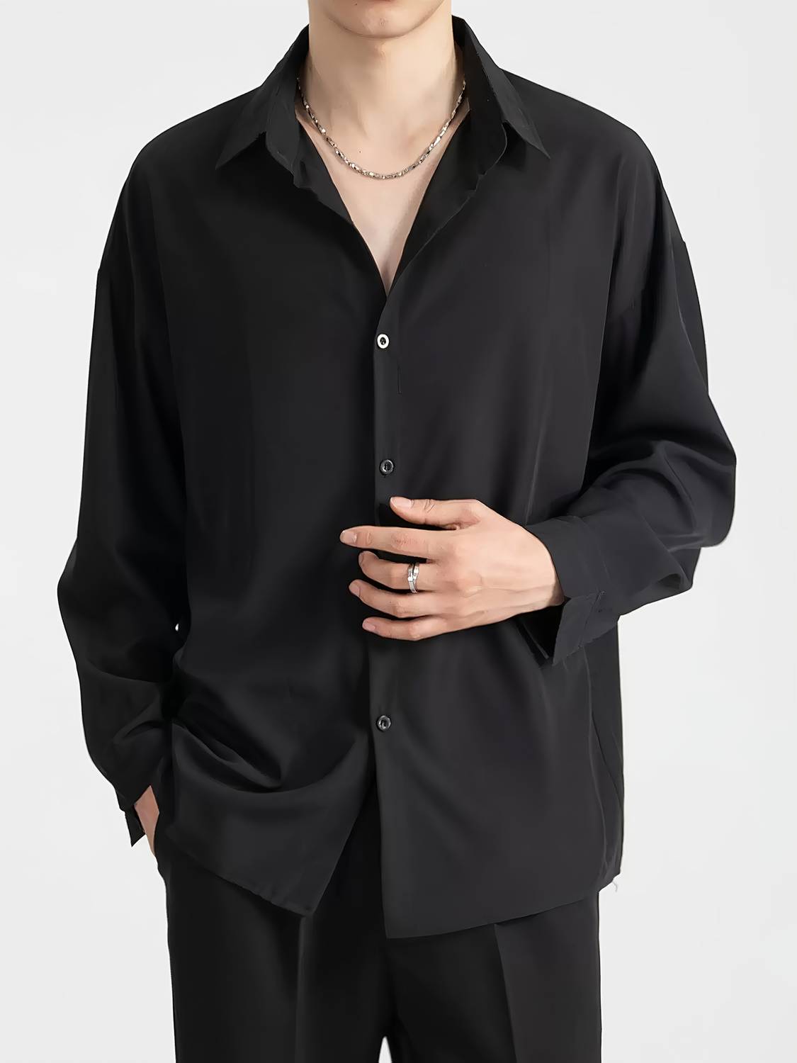 Asta Moda Men Black Casual Shirt - Image 3