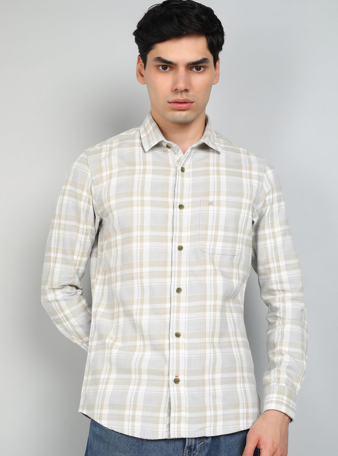 Image of KILLER TWILL Men Slim Fit Checkered Casual Shirt