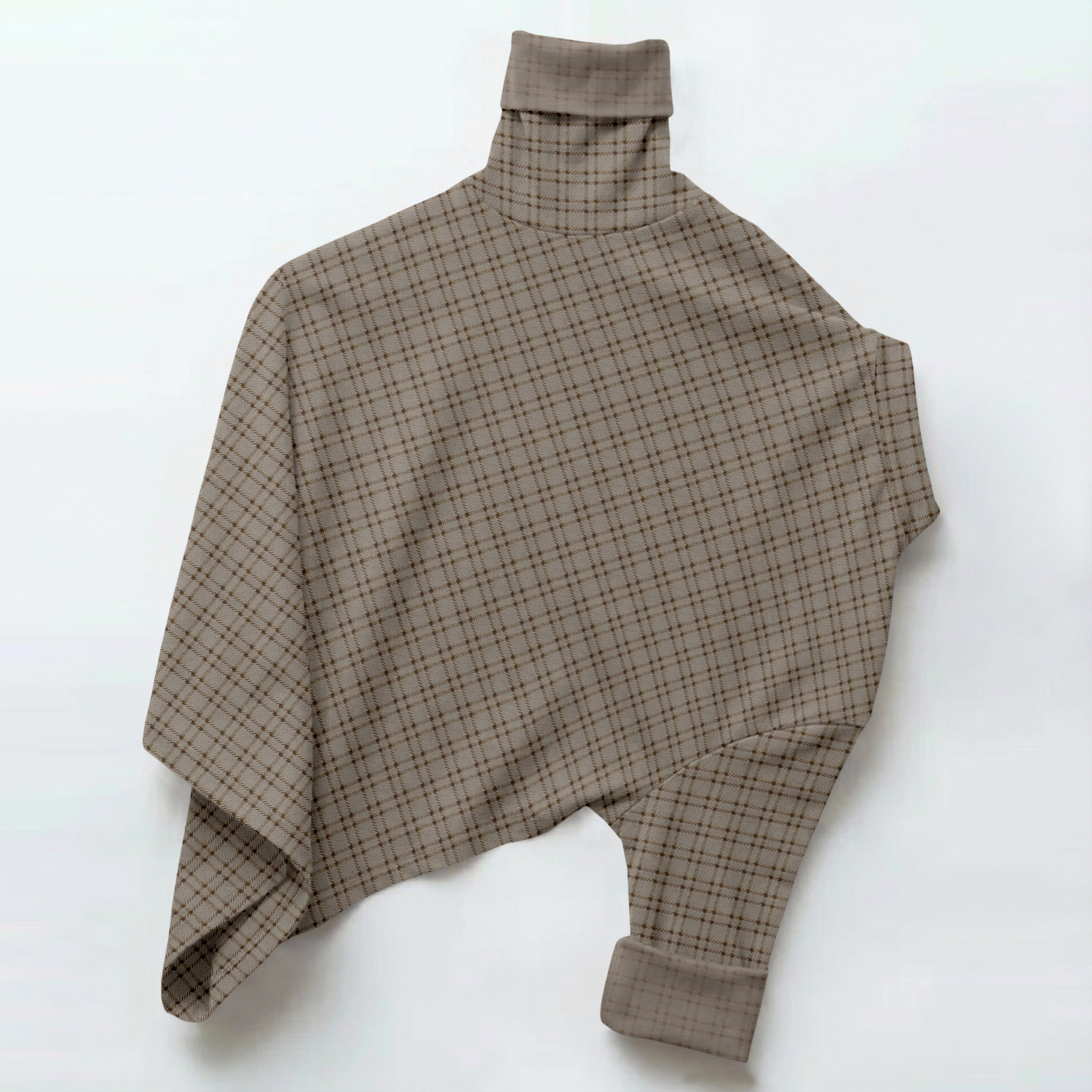 Image of VD Looks Men Checkered Casual Brown Shirt