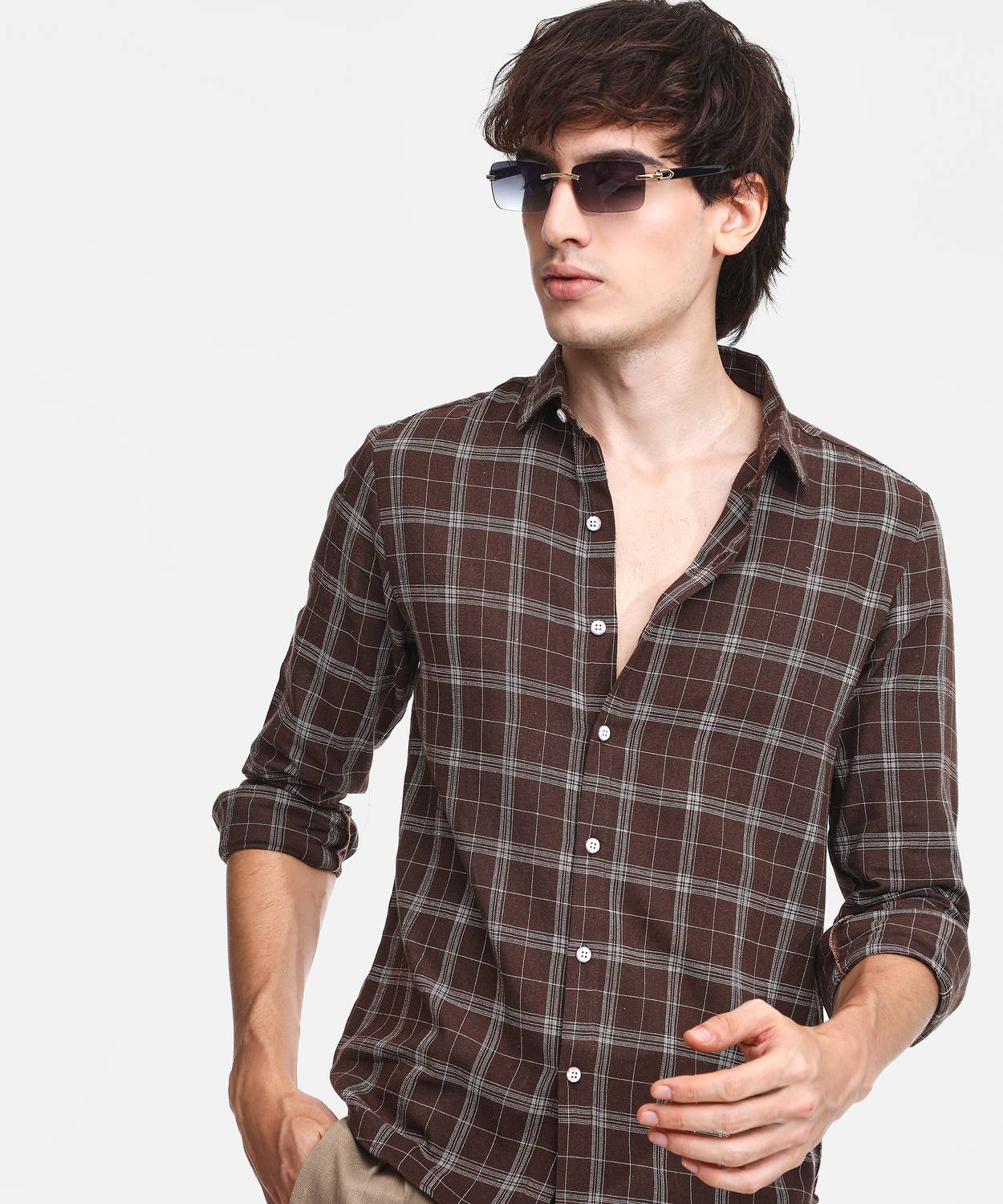 CAHOOT Men Striped Casual Red Shirt