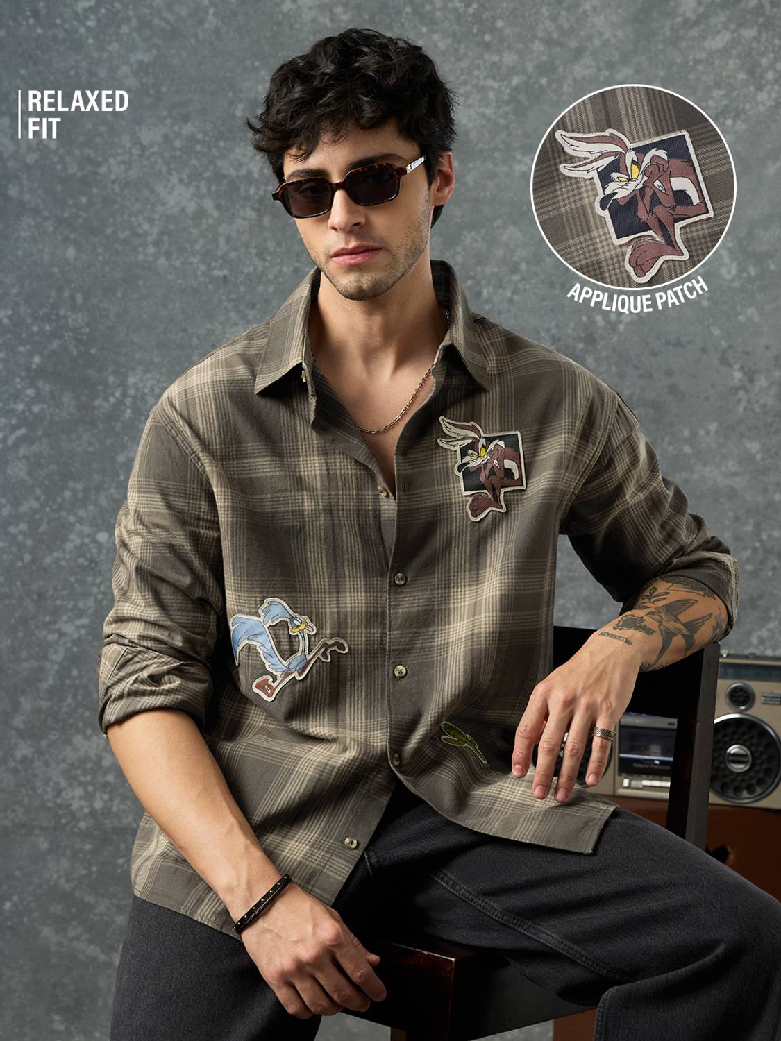 The Souled Store Men Embroidered Multicolor Shirt - Image 1