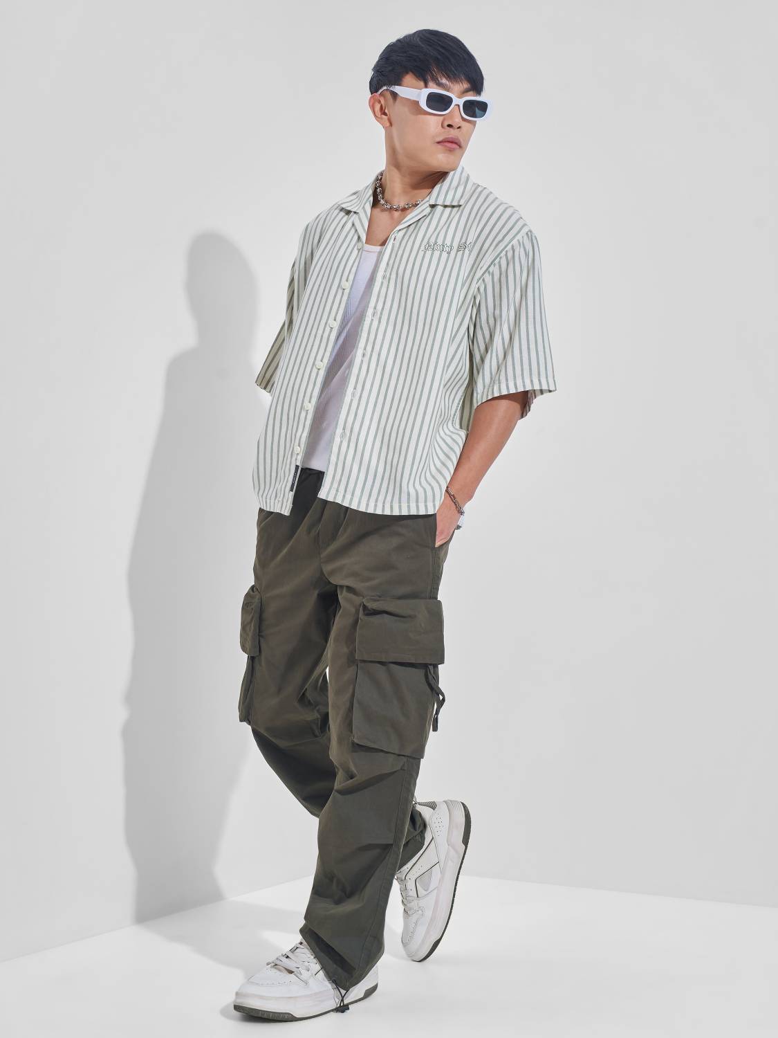 HIGHLANDER Men Striped Multicolor Shirt - Image 3