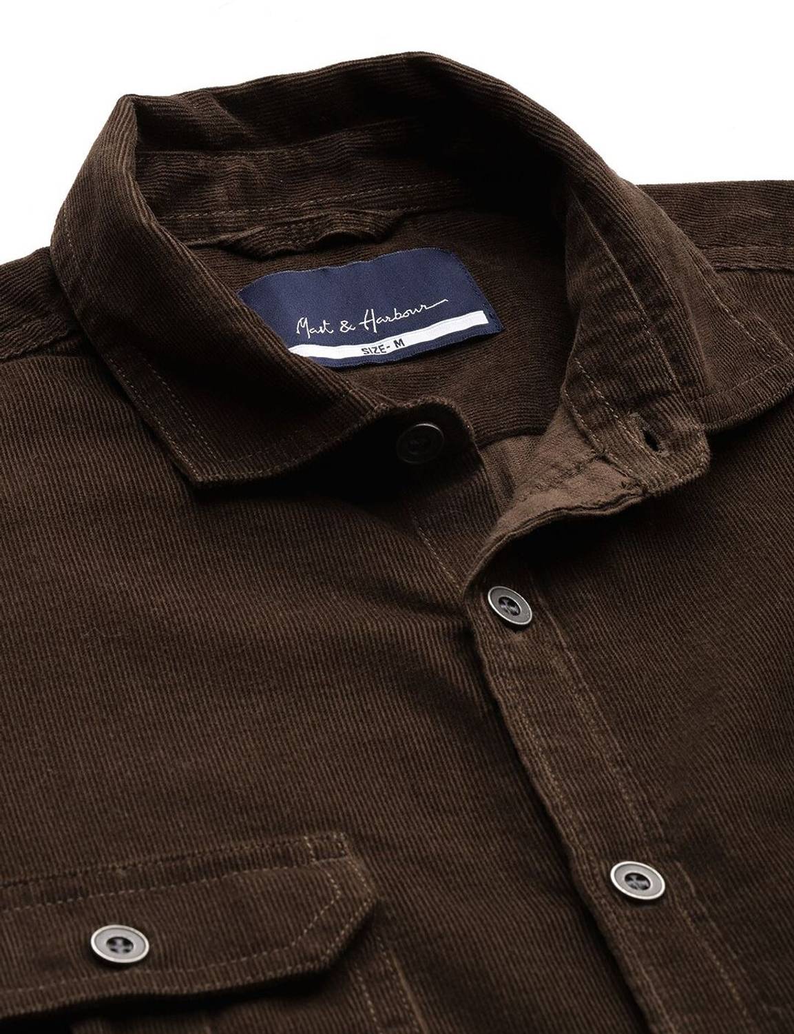 Mast & Harbour Men Solid Casual Brown Shirt - Image 3