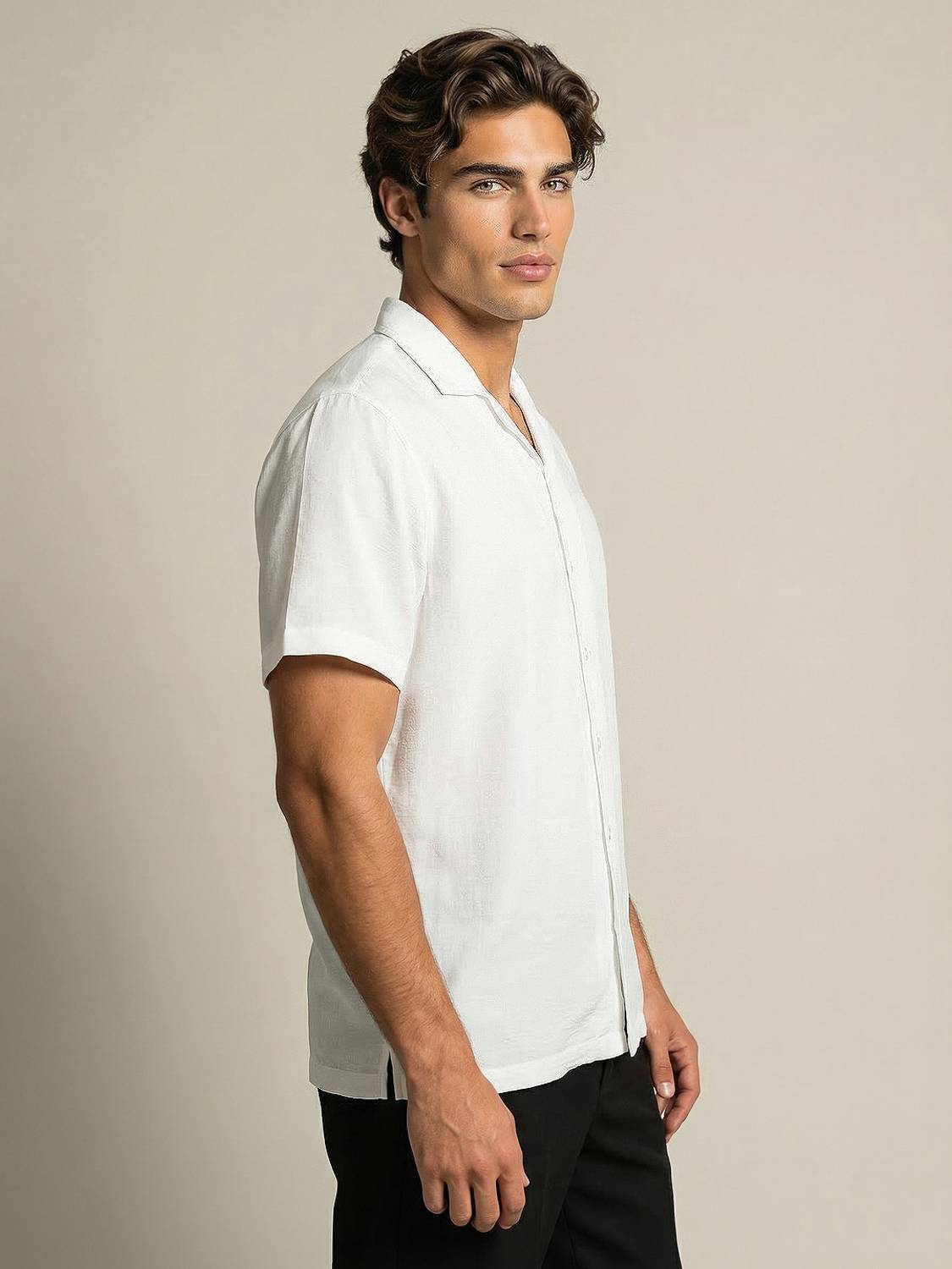 Urbano Men White Casual Shirt - Image 2