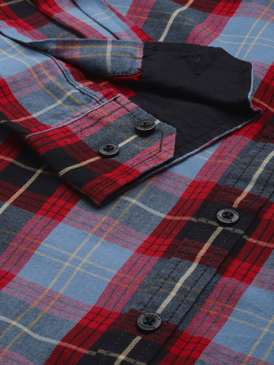 Image of Roadster Men Regular Fit Printed Spread Collar Casual Shirt
