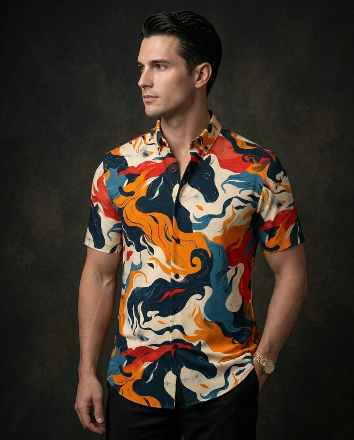 ⭐︎専用です⭐︎ Zeeyneex Apparel Men Printed Casual Multicolor Shirt - Buy