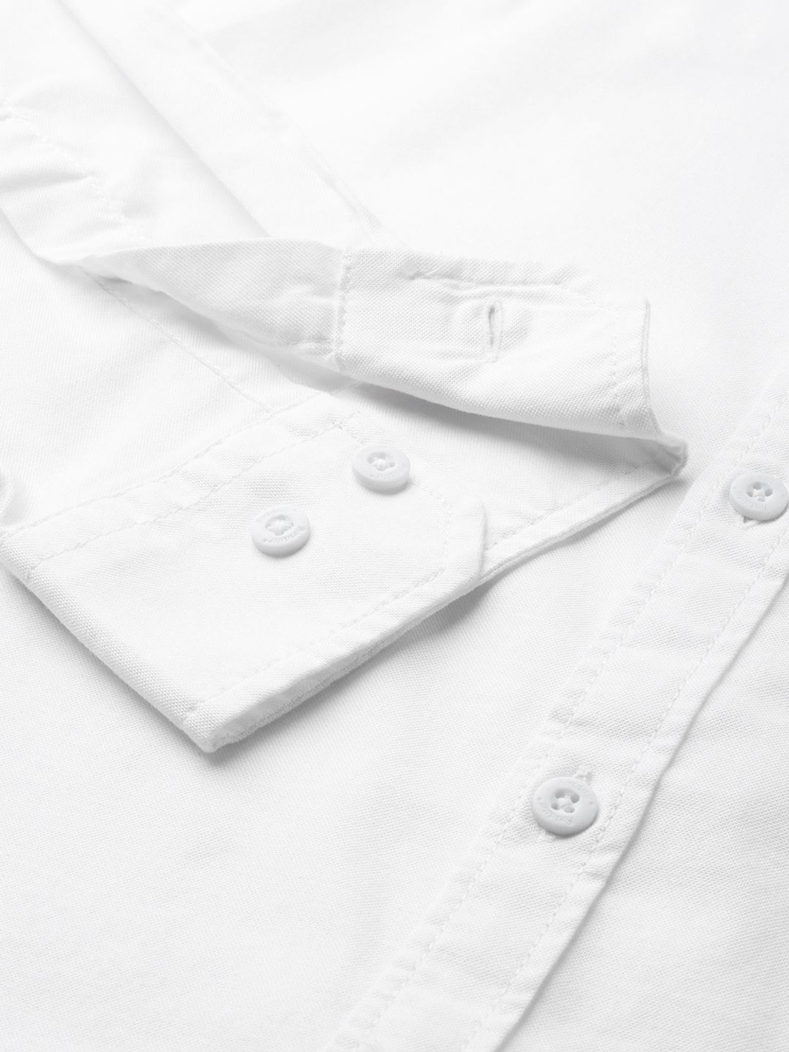Image of Roadster Men Solid Casual White Shirt