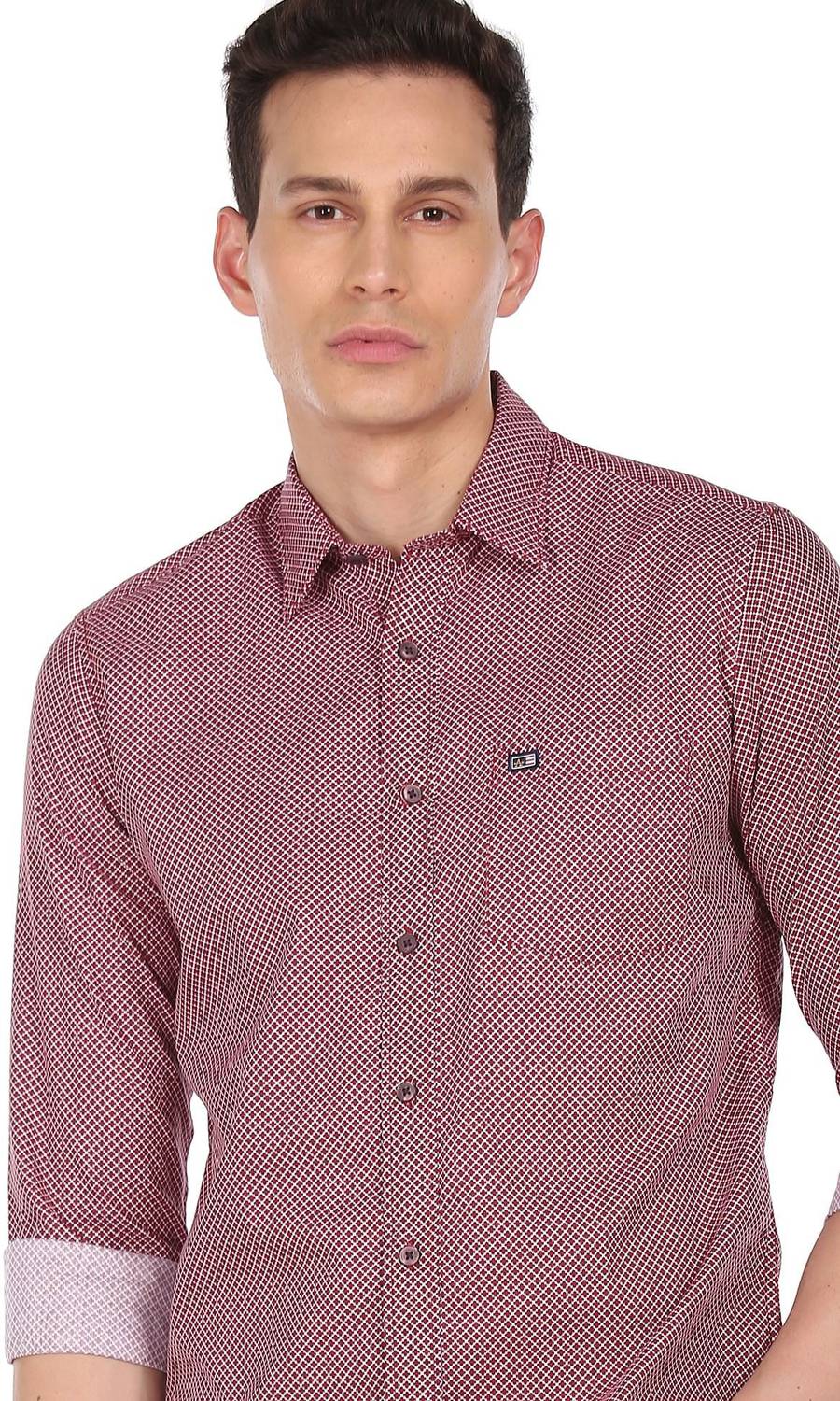 Arrow Sport Men Printed Casual Red Shirt