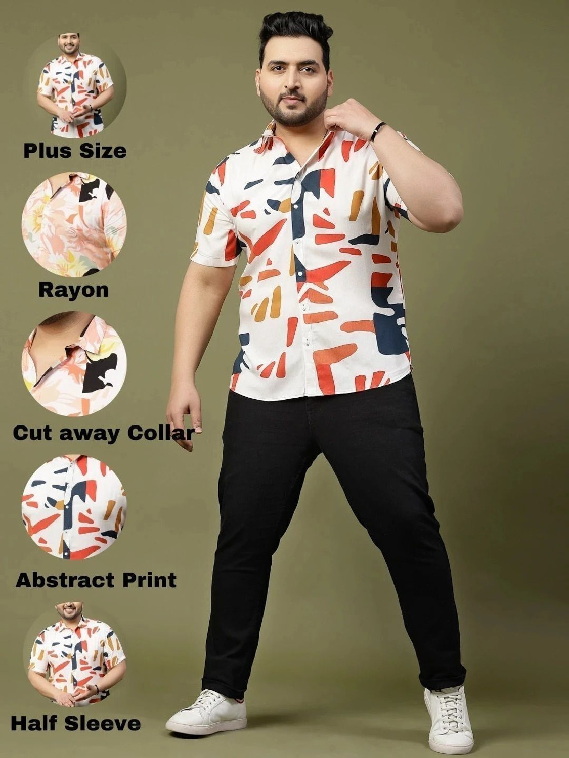 Image of RIGO Men Printed Casual Multicolor Shirt