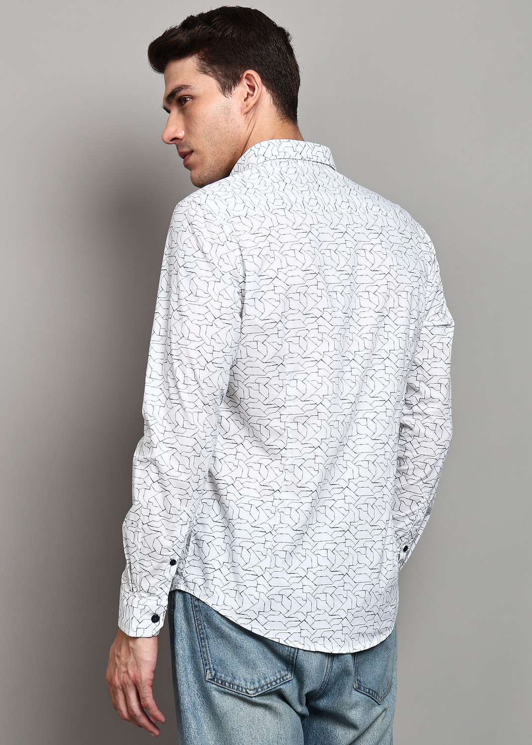 Image of KILLER Men Slim Fit Printed Casual Shirt