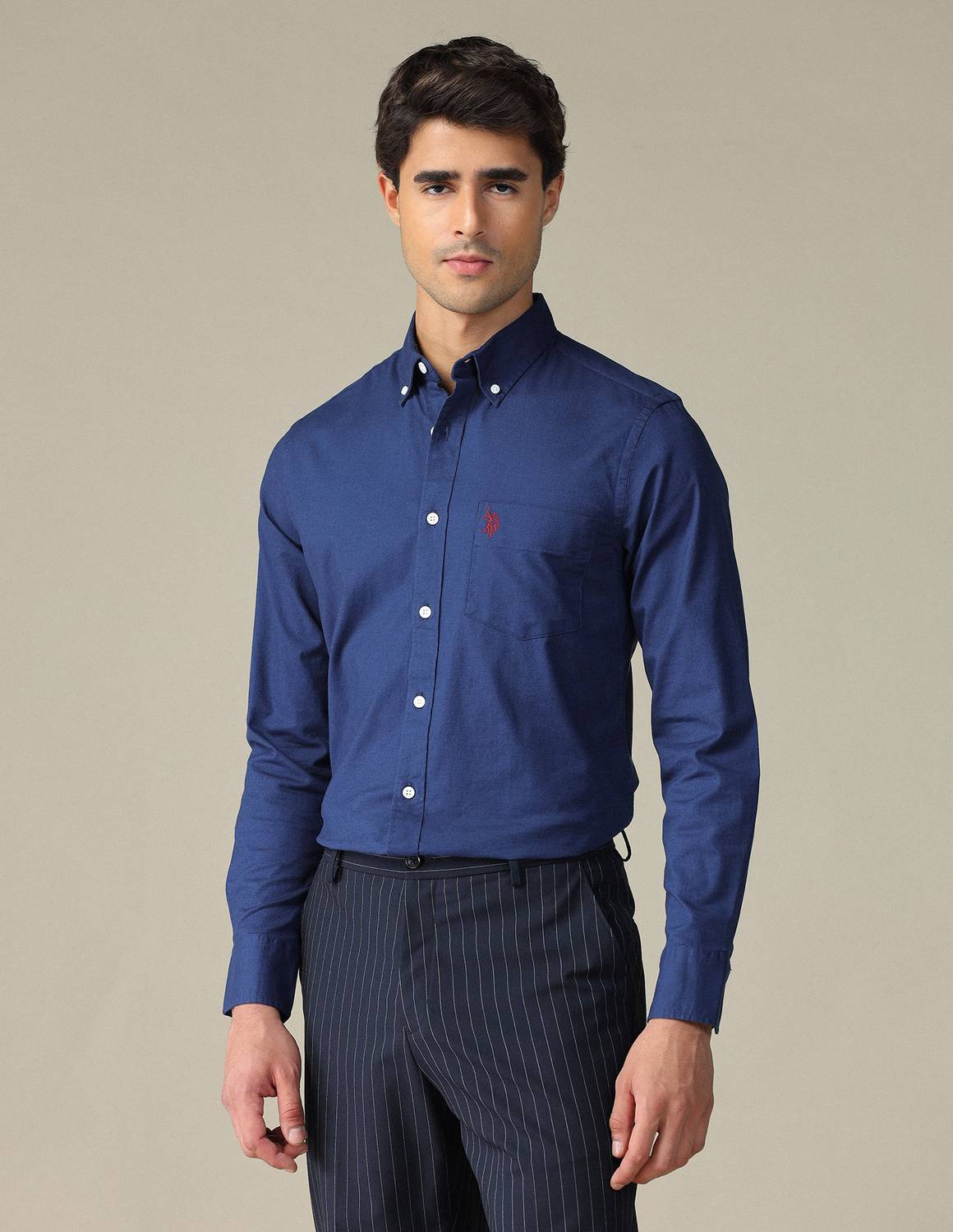 U.S. POLO ASSN. Men Blue Casual Shirt - Image 2