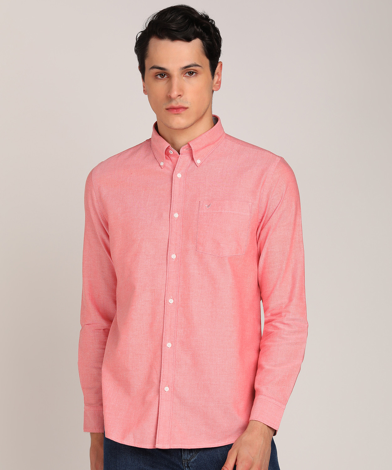 Image of Blackberrys Men Solid Casual Red Shirt