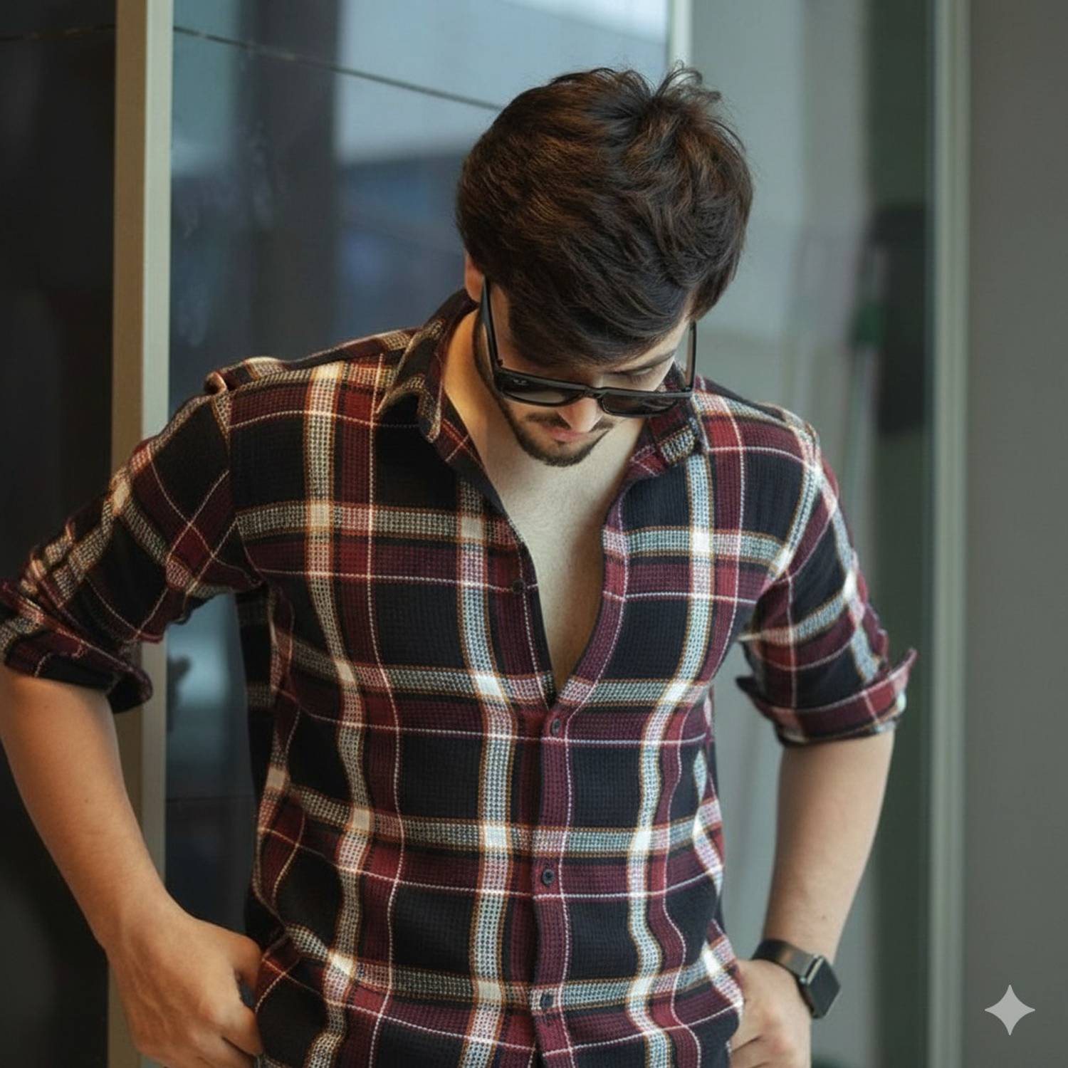 Japrin Men Checkered Multicolor Shirt - Image 1