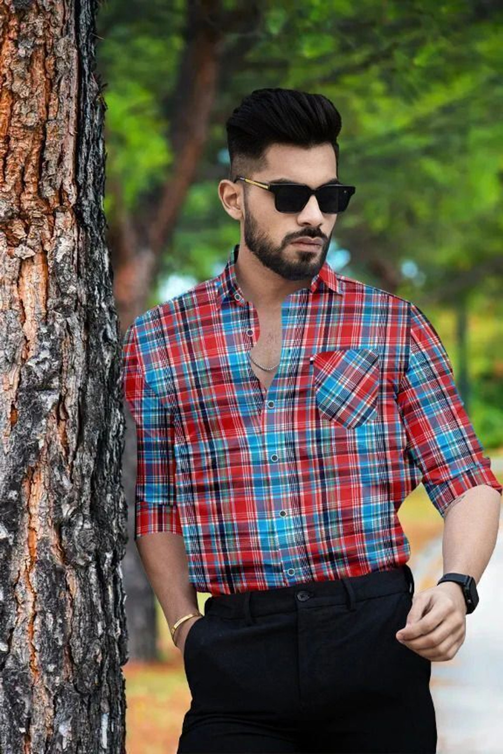 Image of MAHADEV ENTERPRISE Men Checkered Casual Multicolor Shirt
