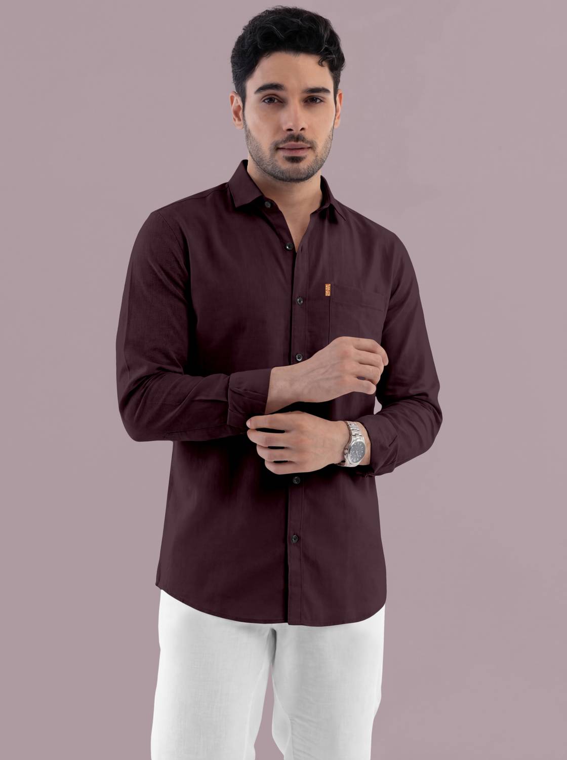 szn Men Regular Fit Solid Casual Shirt - Image 2