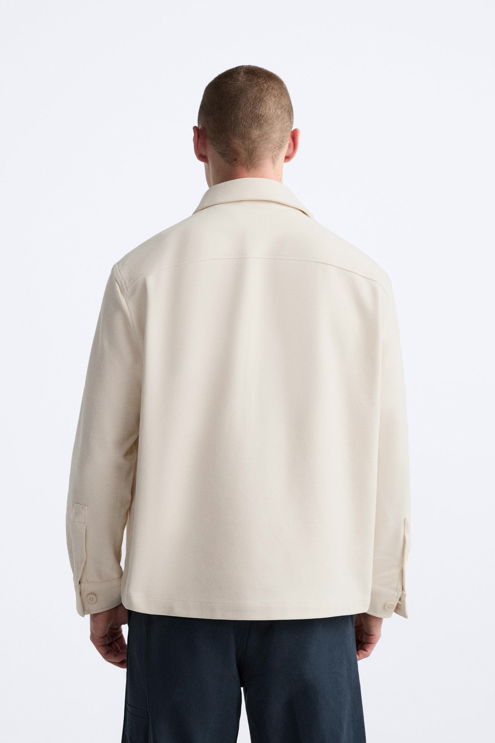 Image of MISCHIEF Monkey Men Solid Casual Cream Shirt