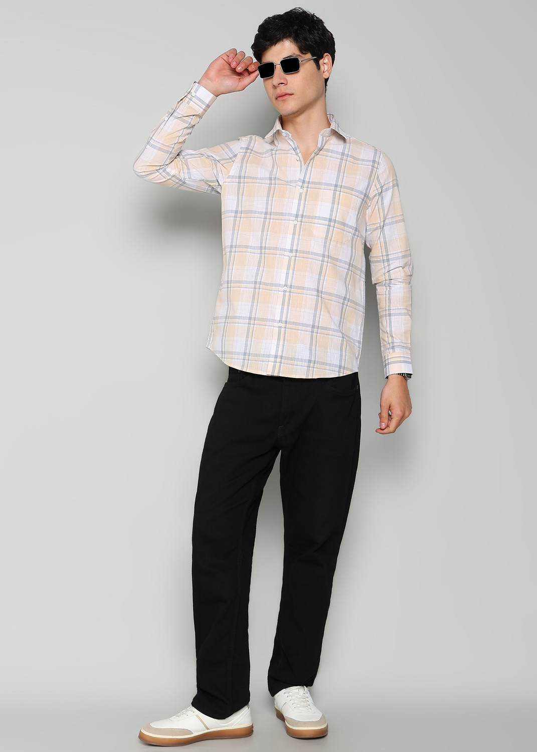 Image of INTEGRITI Men Checkered Casual Multicolor Shirt
