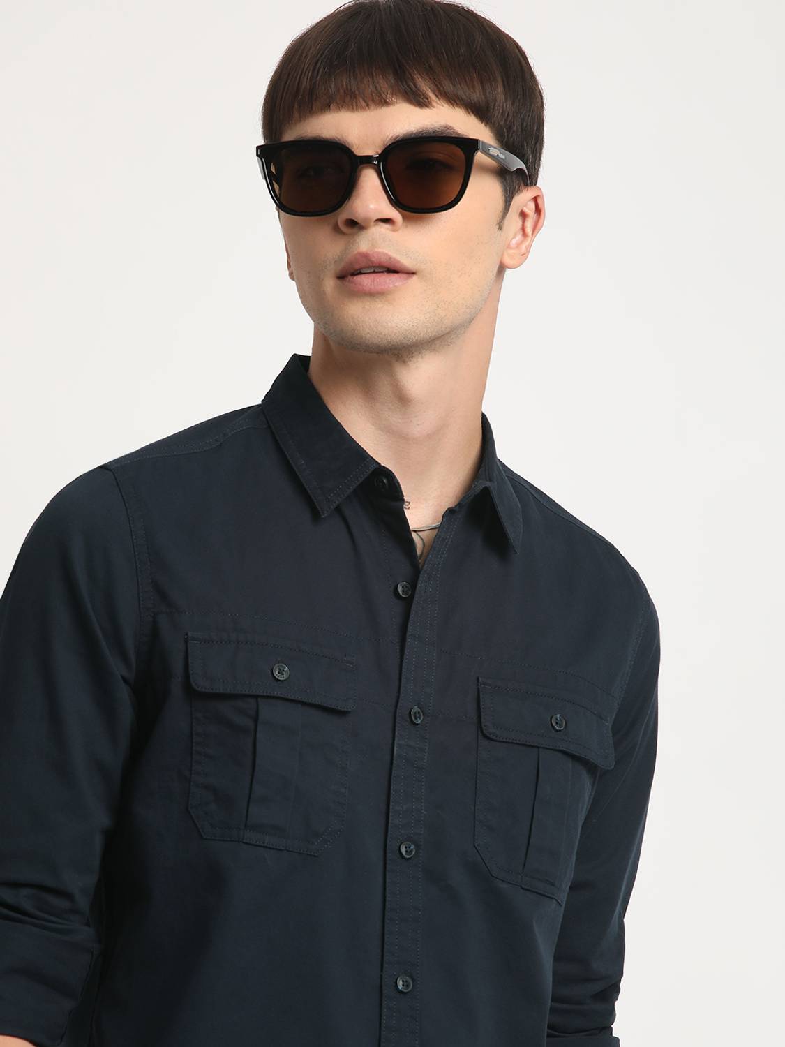 THE BEAR HOUSE Men Dark Blue Shirt - Image 1