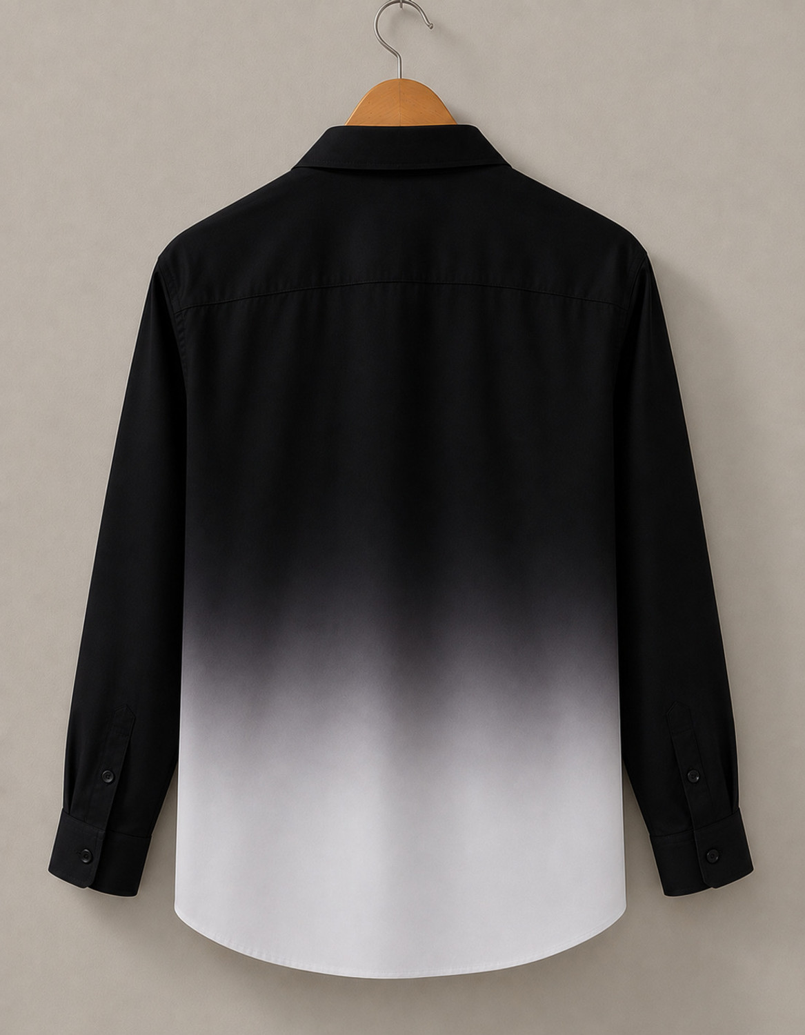 Image of Kizyoo Men Dyed /Ombre Party Black, White Shirt