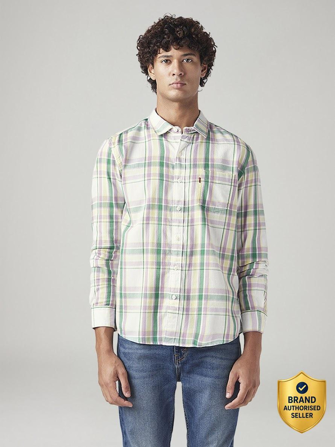 LEVI'S Men Checkered Casual Multicolor Shirt