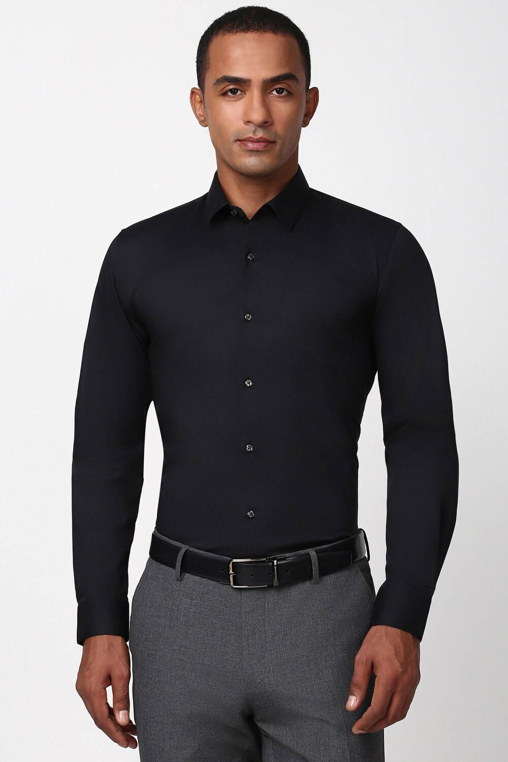 PETER ENGLAND Men Slim Fit Solid Formal Shirt