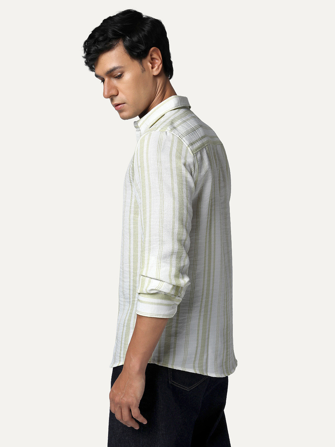 Image of Urbano Fashion Men Striped Casual Multicolor Shirt