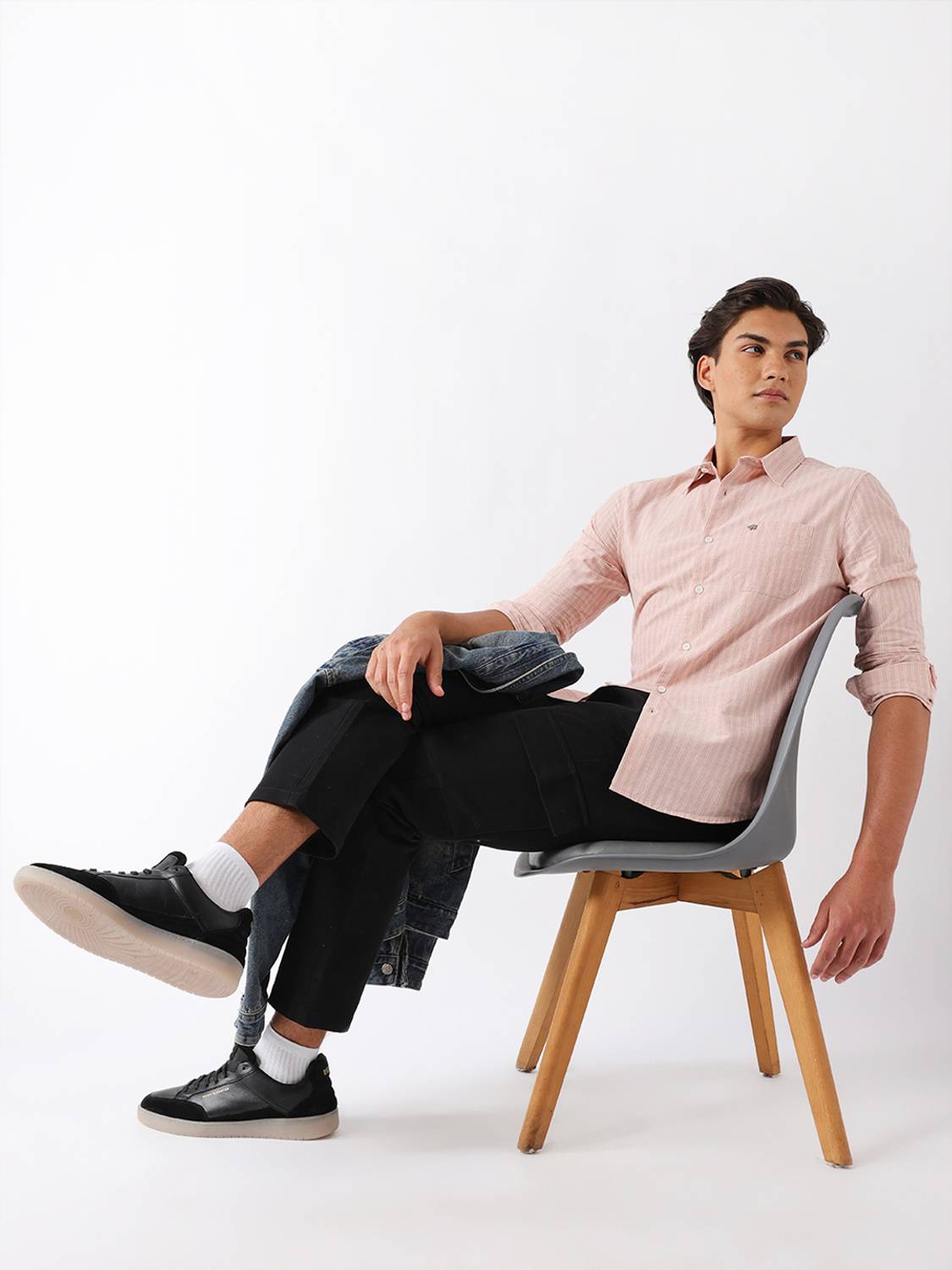 THE BEAR HOUSE Men Striped Pink Shirt - Image 4