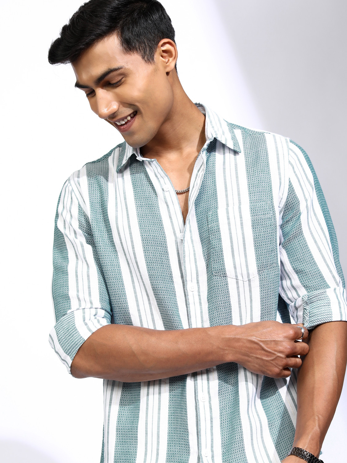 Image of LOCOMOTIVE Men Checkered Casual Multicolor Shirt