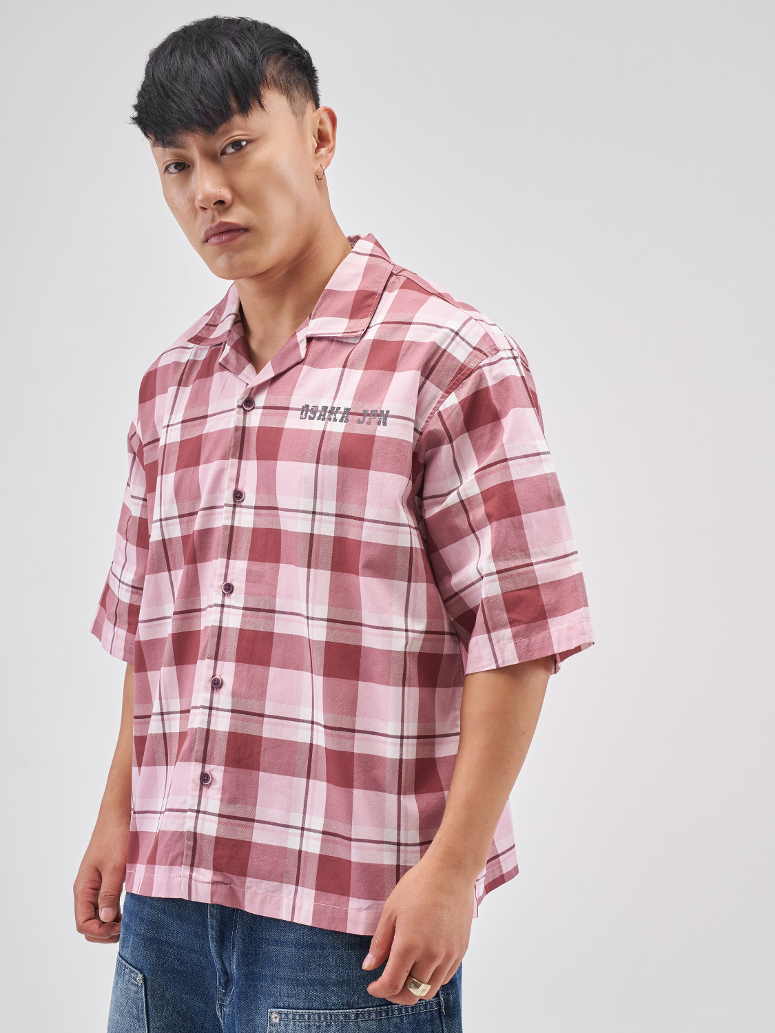 Image of HIGHLANDER Men Checkered Casual Brown Shirt