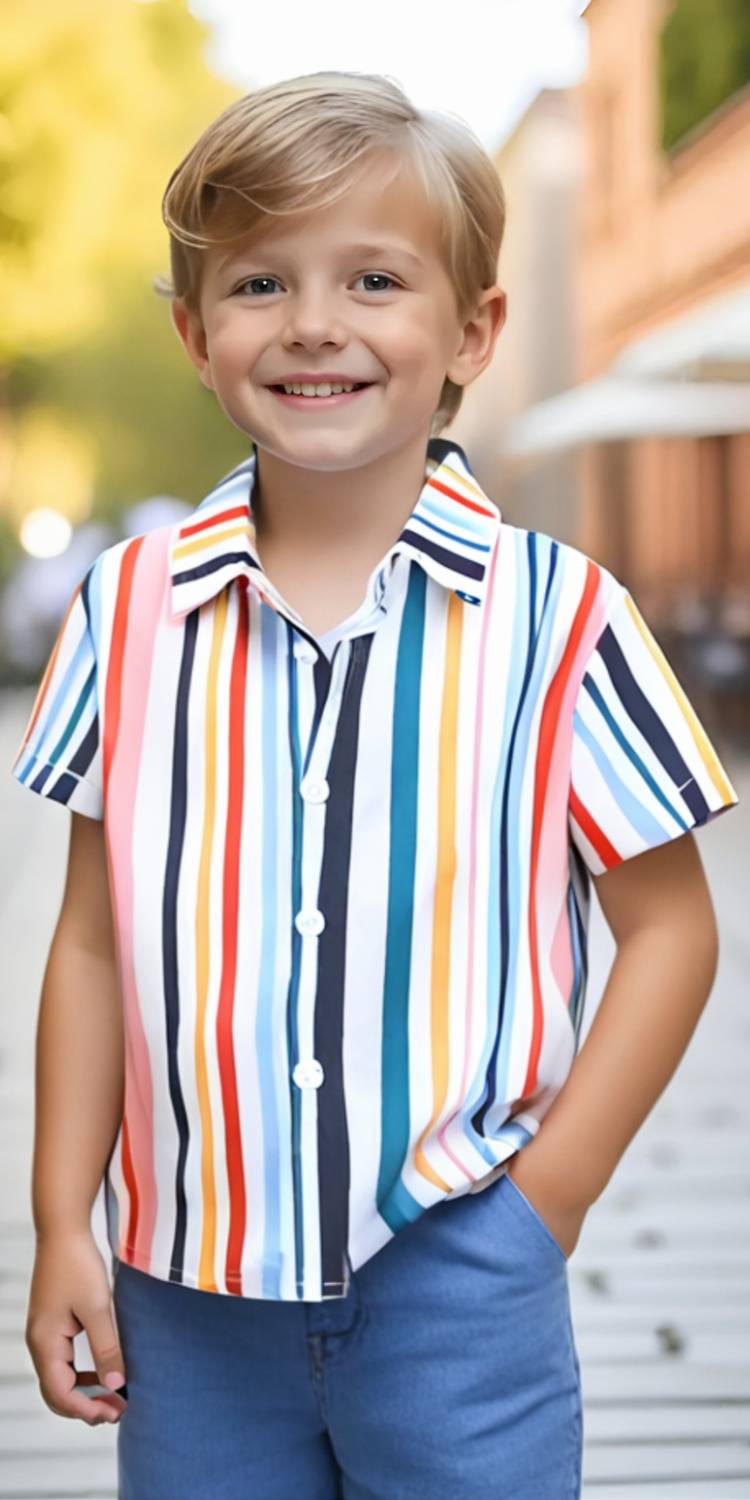 AMBARDI FASHION Boys Floral Print Party Multicolor Shirt