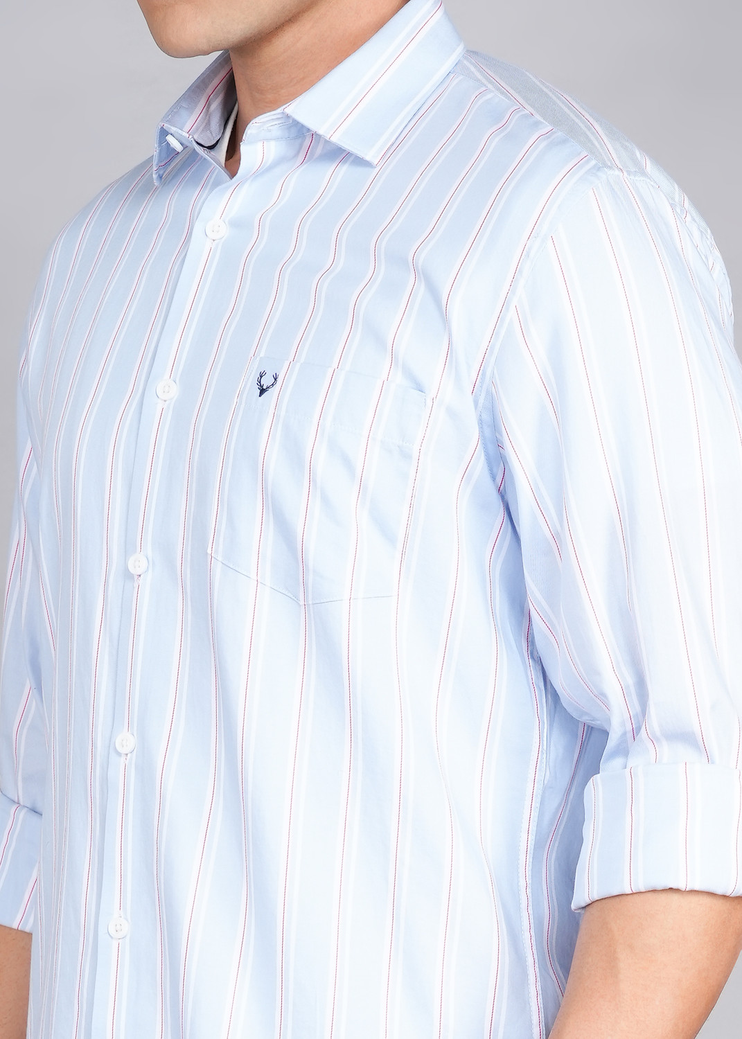 Image of Allen Solly Men Regular Fit Striped Casual Shirt