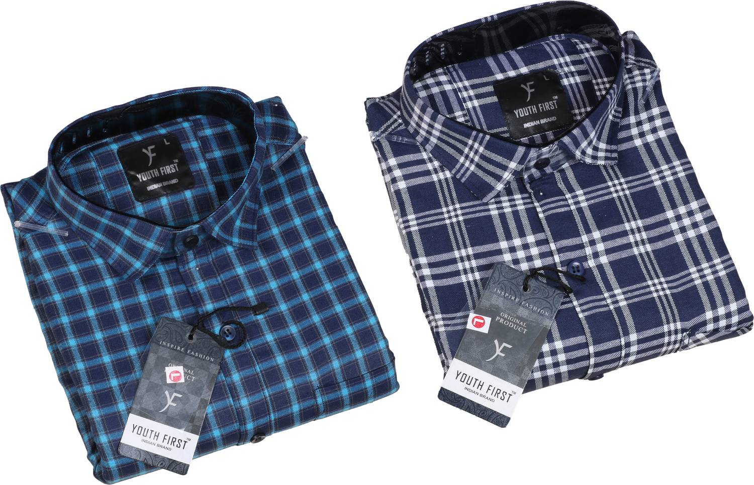 youth first Men Regular Fit Checkered Spread Collar Casual Shirt
