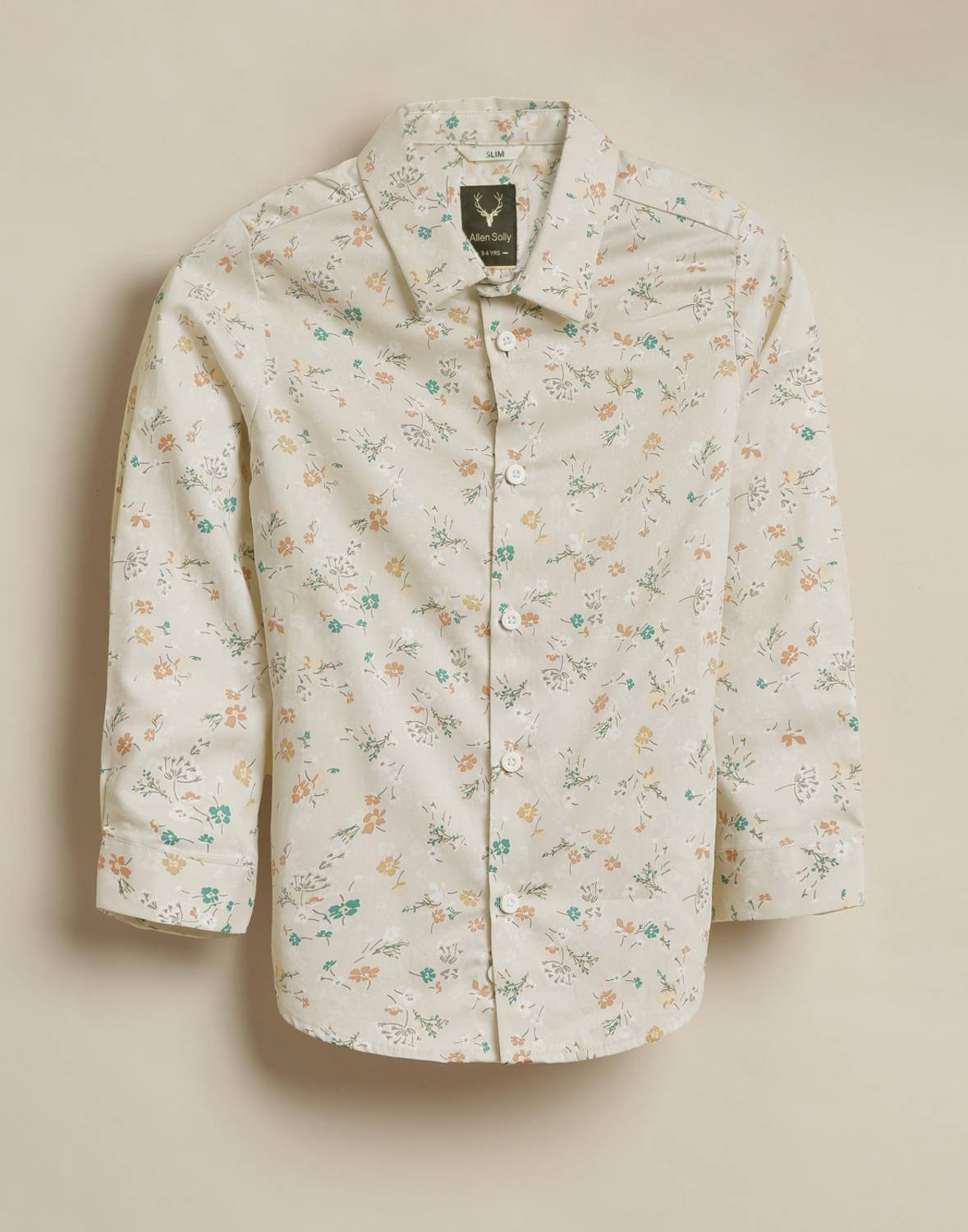 Allen Solly Boys Printed Casual White Shirt