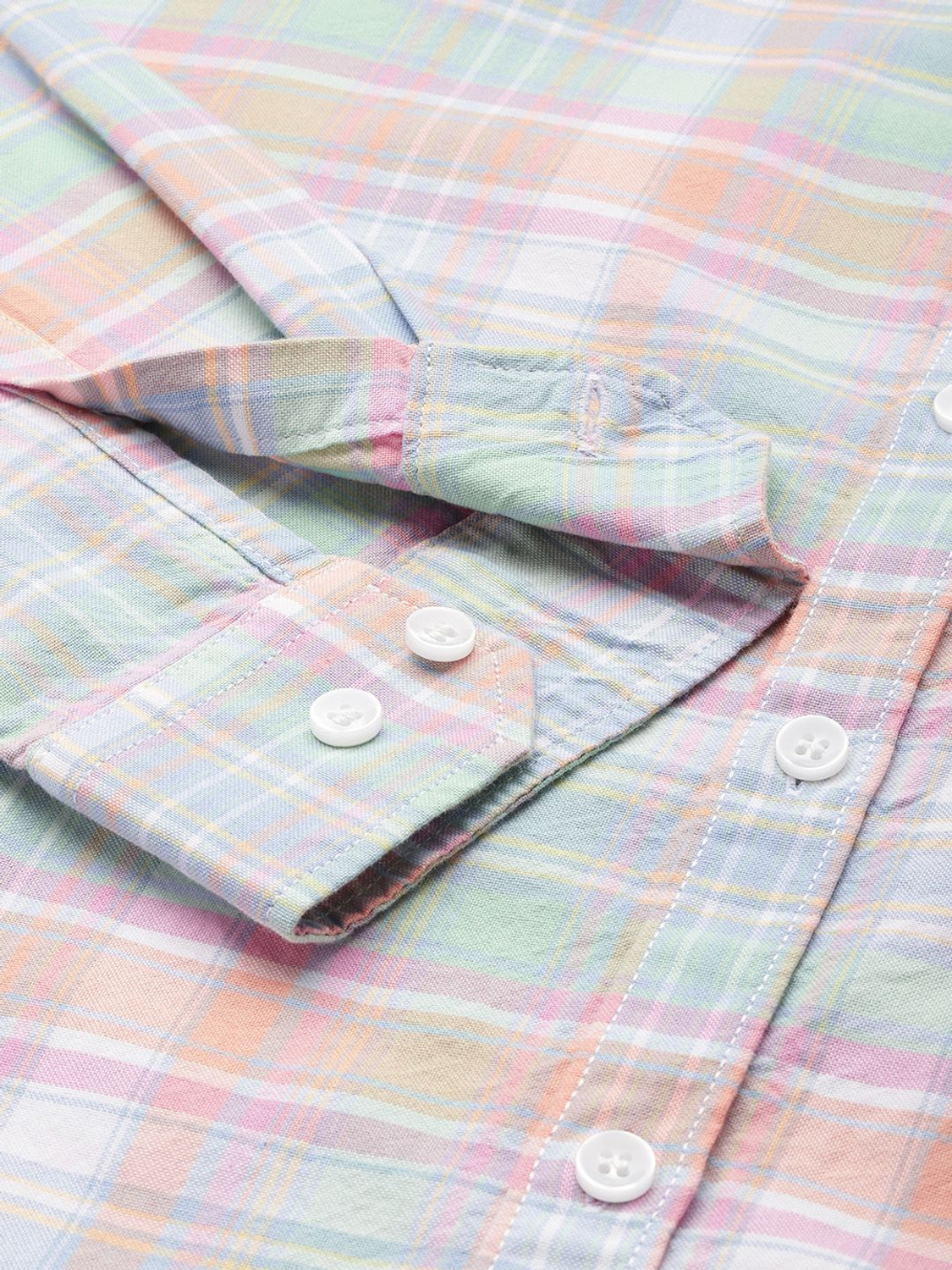 Image of Mast & Harbour Men Checkered Casual Multicolor Shirt
