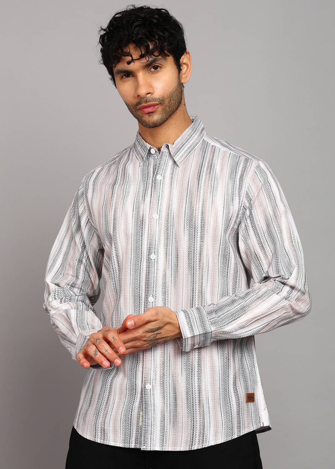 Roadster Men Regular Fit Printed Casual Shirt