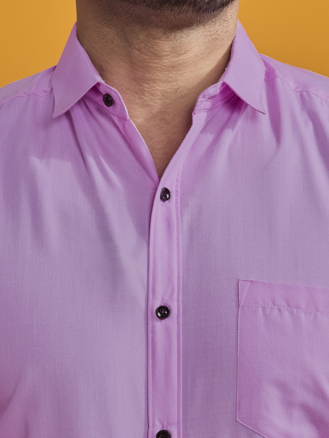 Image of STONEBERG Men Solid Formal Pink Shirt