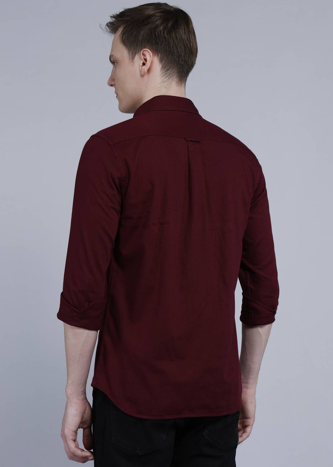 U.S. POLO ASSN. Men Solid Maroon Casual Shirt - Image 4