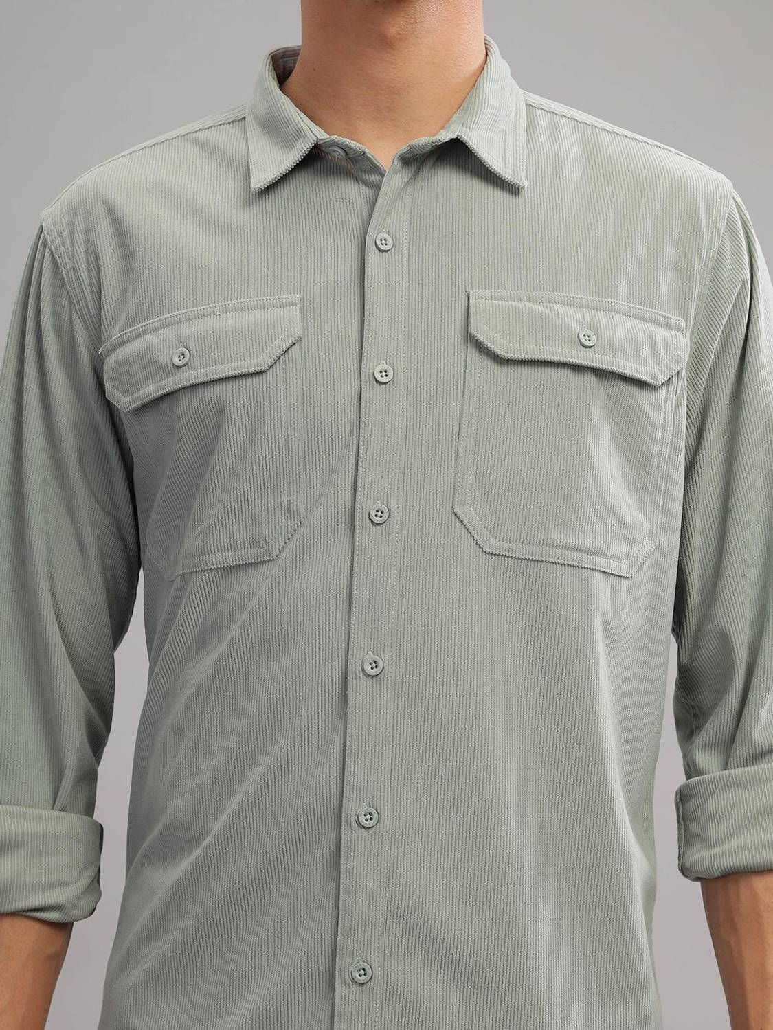HERE&NOW Men Grey Casual Shirt - Image 3