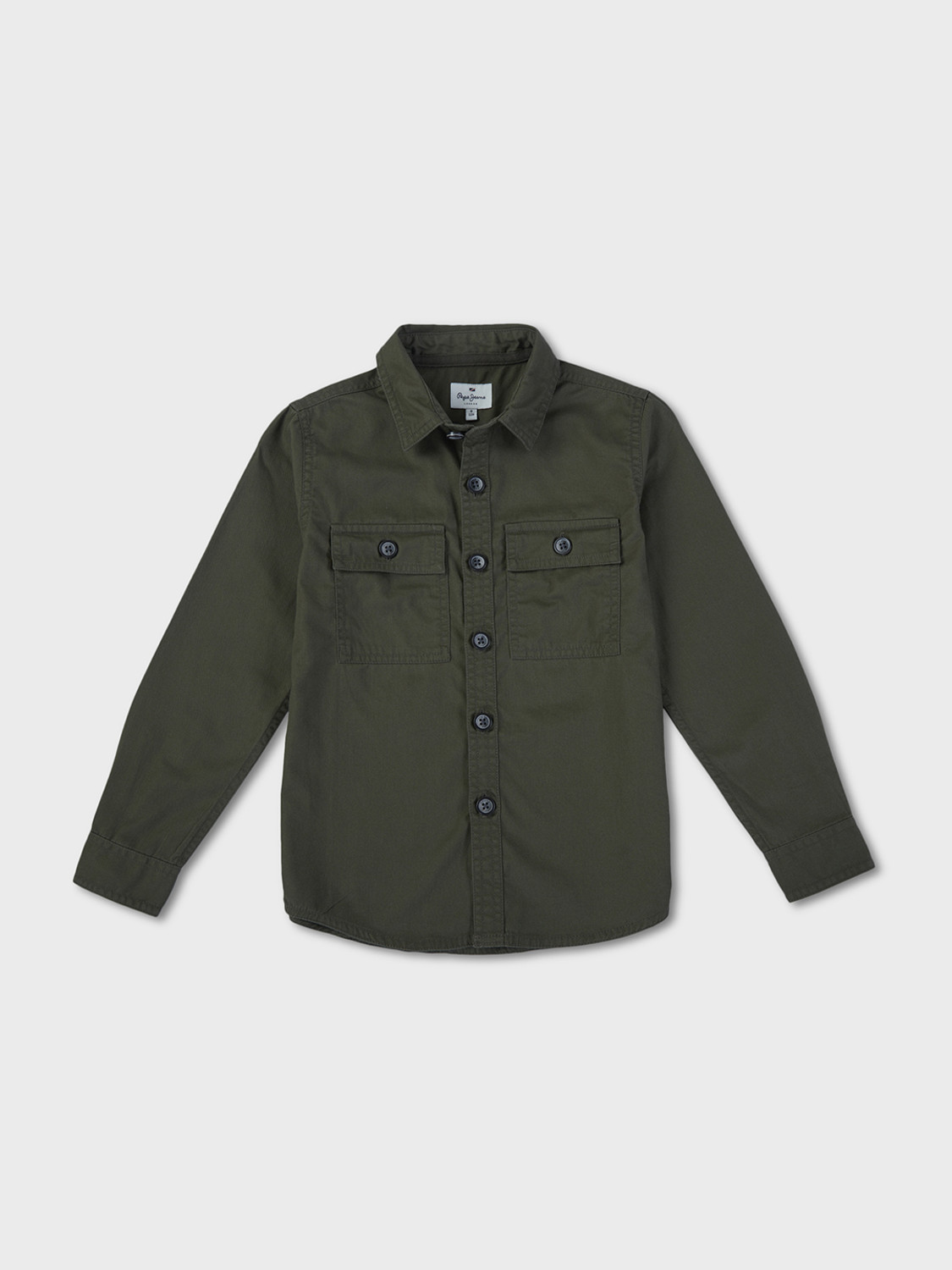 Image of Pepe Jeans Boys Solid Casual Green Shirt