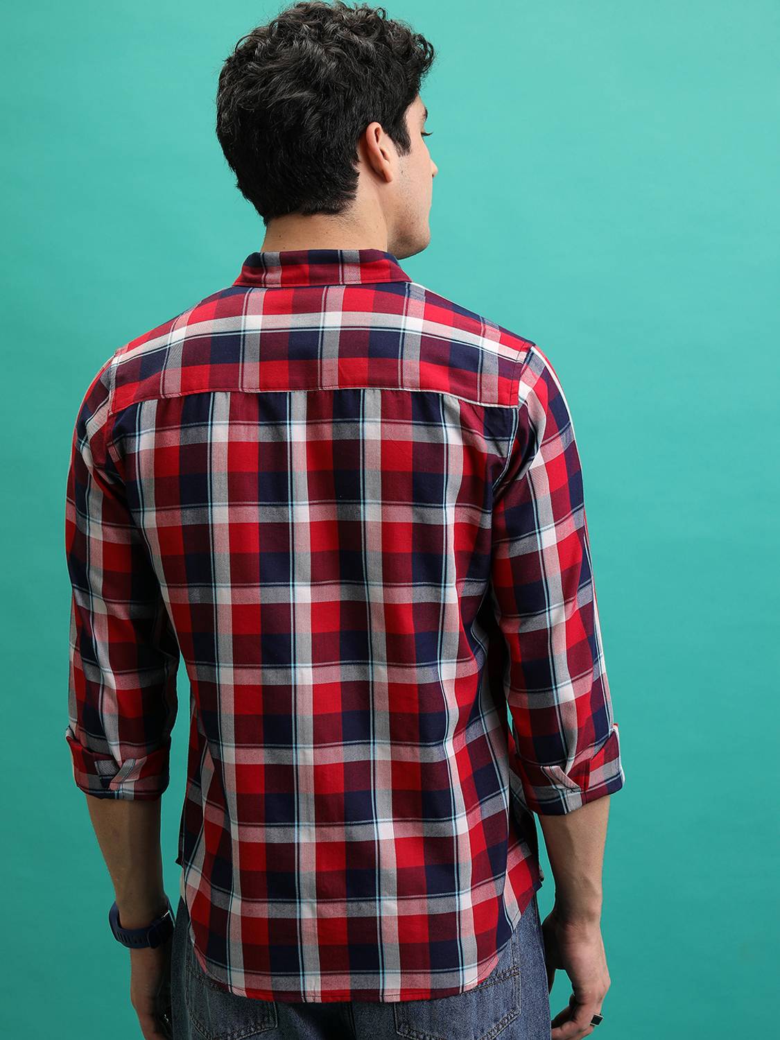 HIGHLANDER Men Checkered Multicolor Shirt - Image 3