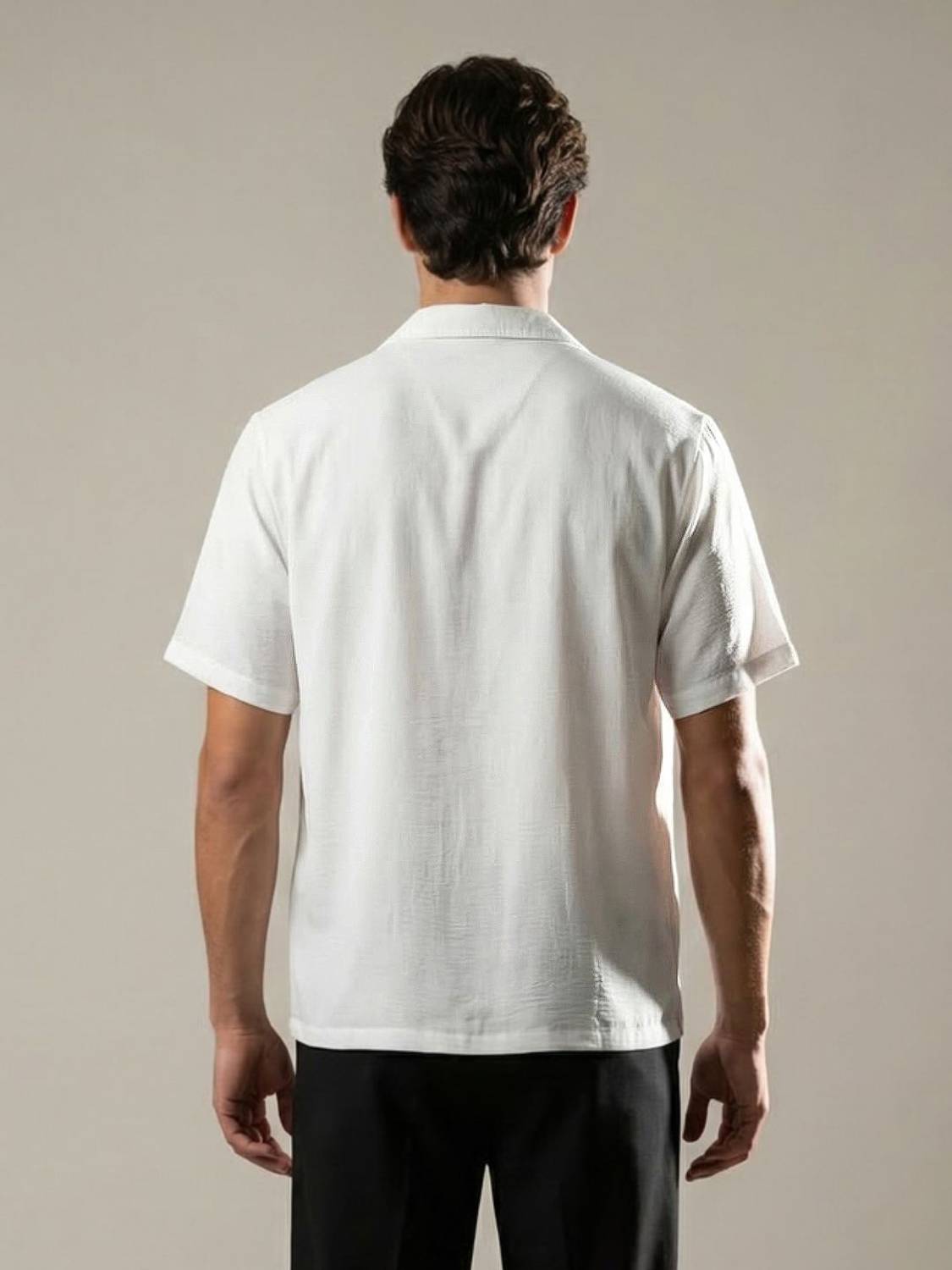 Urbano Men White Casual Shirt - Image 3